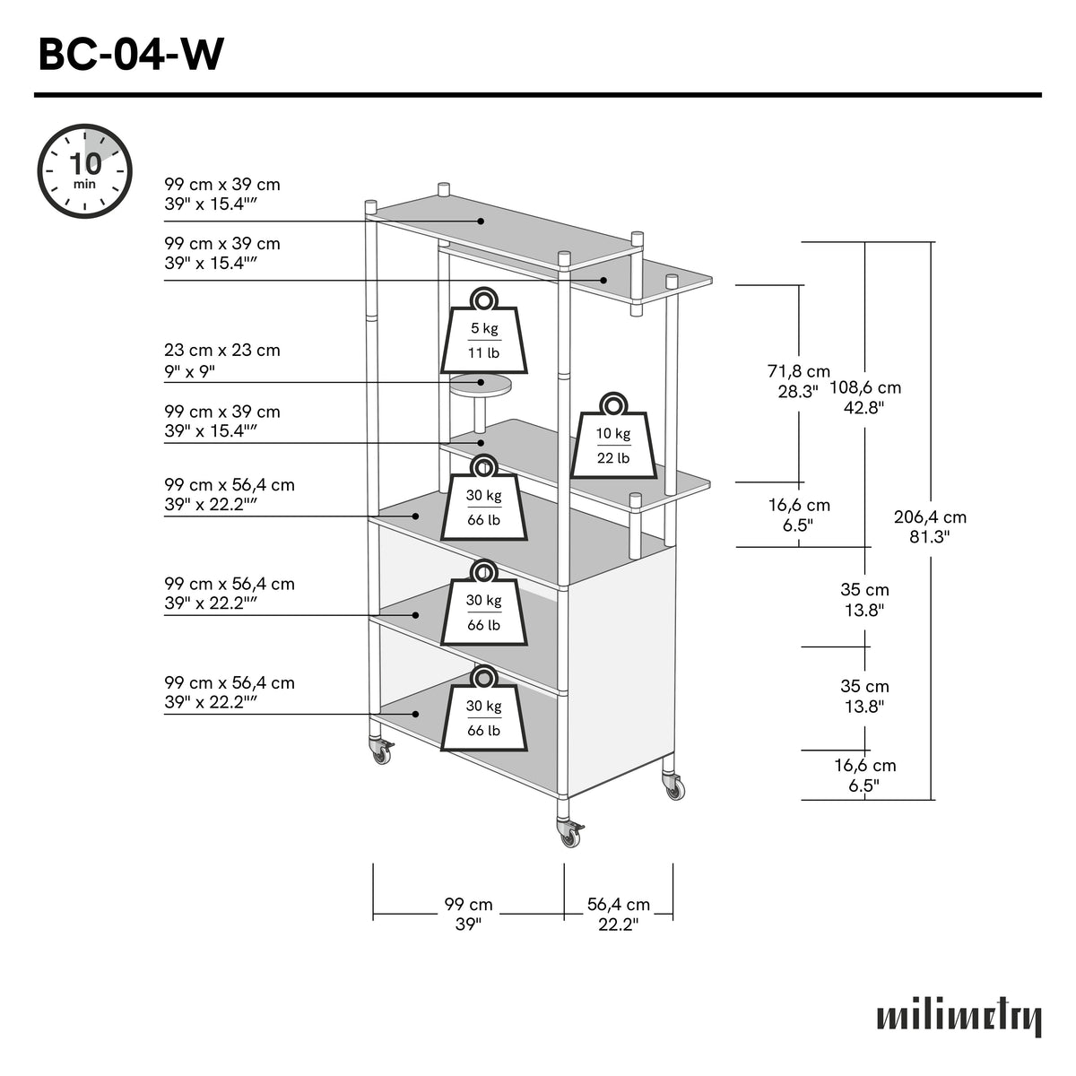 BC-04-W-NT dimensions