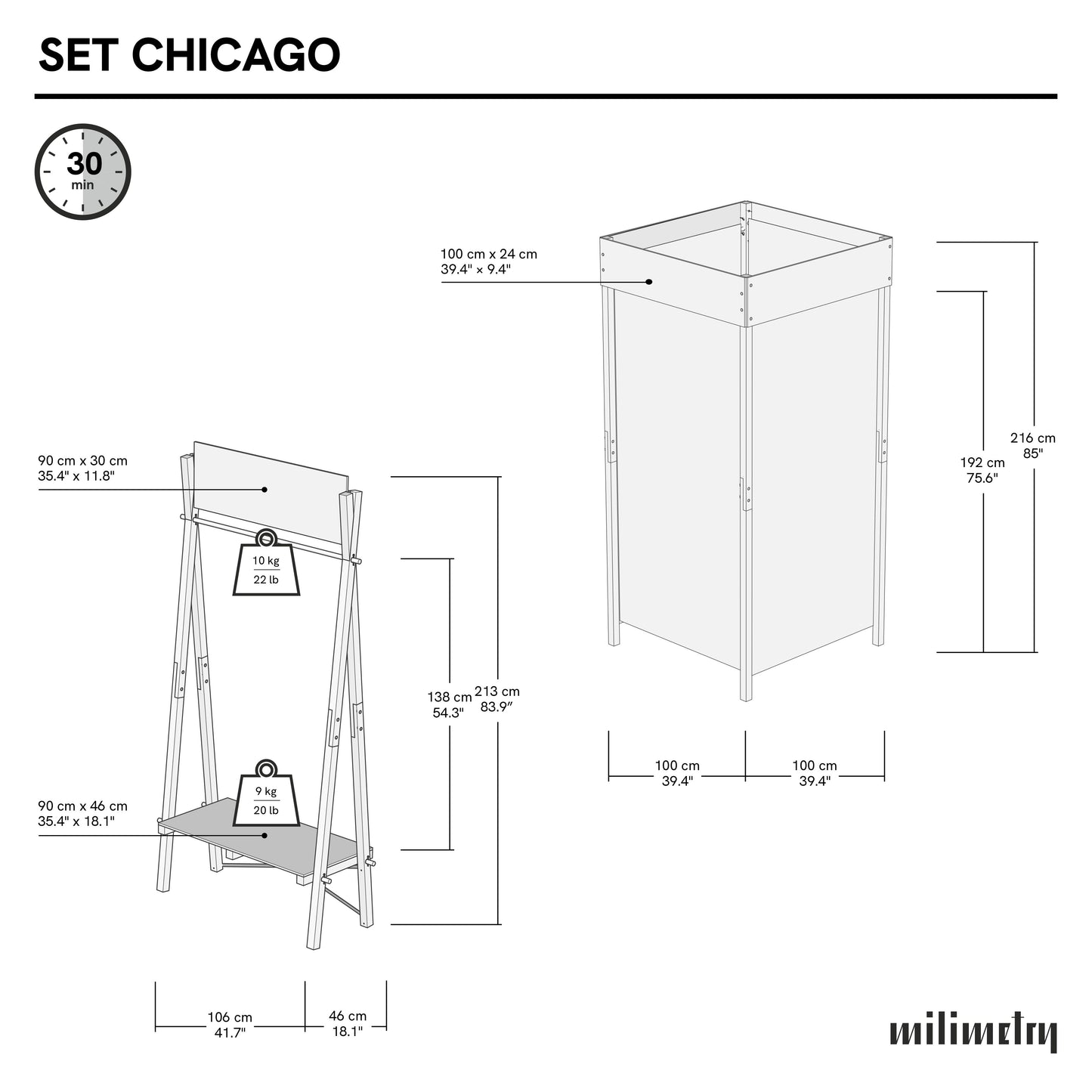 Chicago Bundle | coffee finish