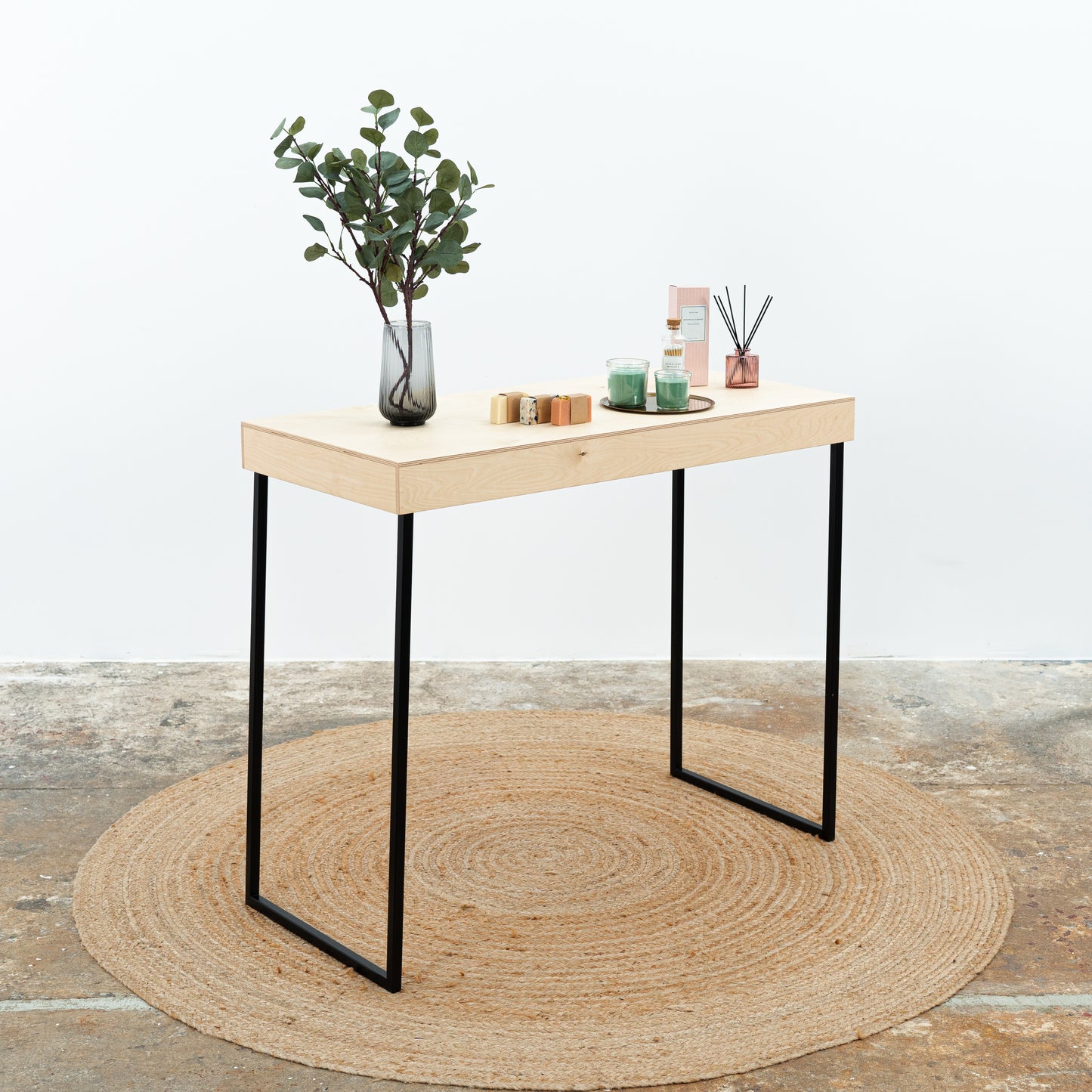 SAMPLE SALE | display table SC-04-NT-BL,  gift wrapping station, checkout station, catering table