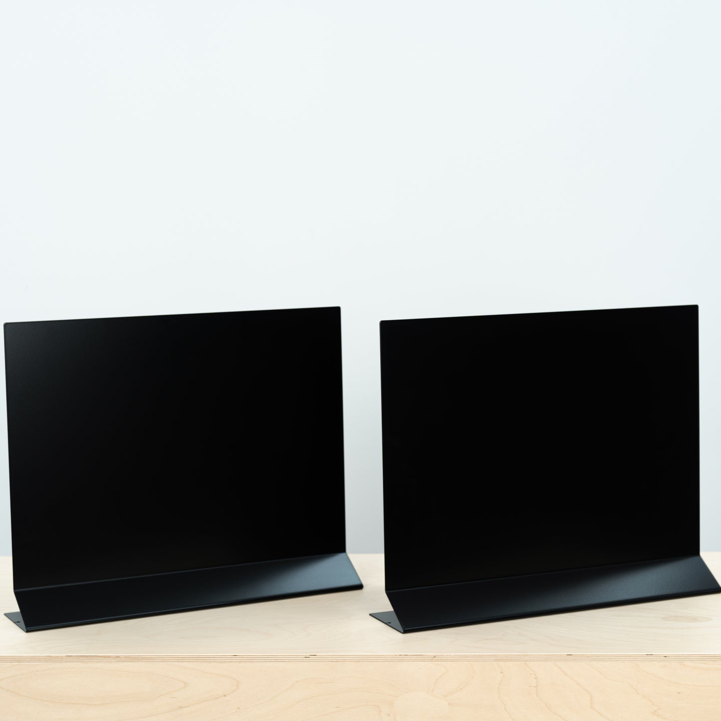 SAMPLE SALE | Set of 2 SAP-A3-H-BL metal magnetic table top sign boards