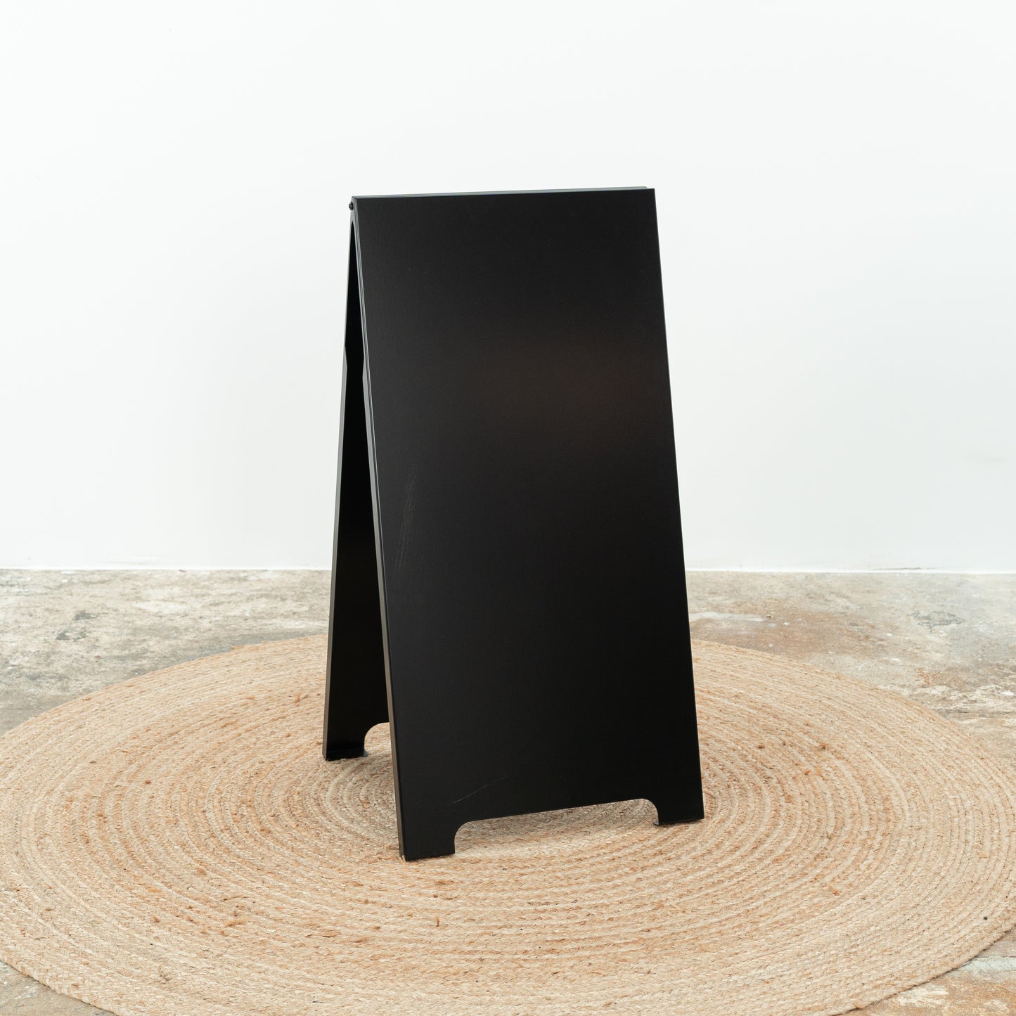 MUSTERVERKAUF | Outdoor-A-Frame-Board SB-B-BL, Metall-Sandwich-Board, für Restaurants, Geschäfte, Veranstaltungen