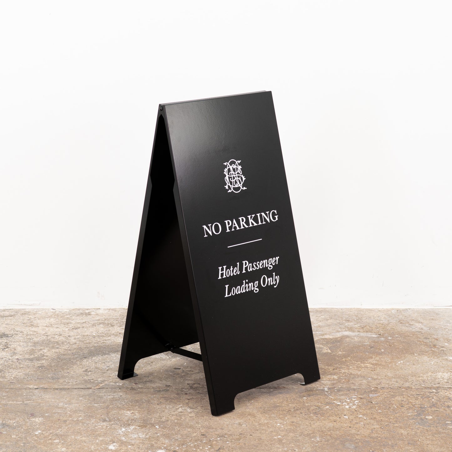 Custom logo black sandwich signage