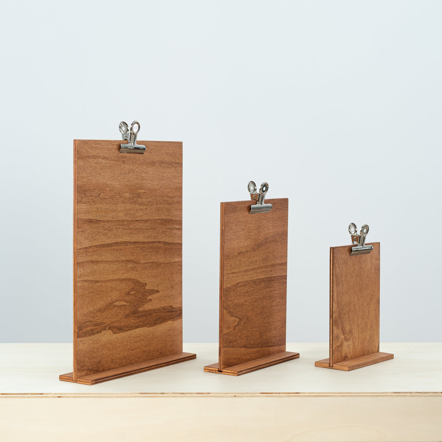 durable clipboard display stand for retail and hospitality use