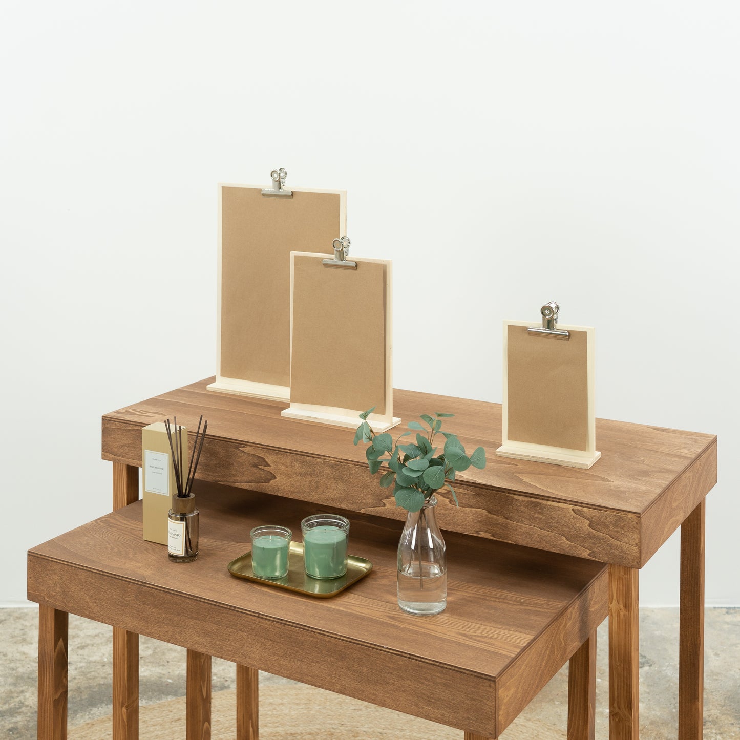 eco-friendly clipboard menu holder for cafés and craft fairs