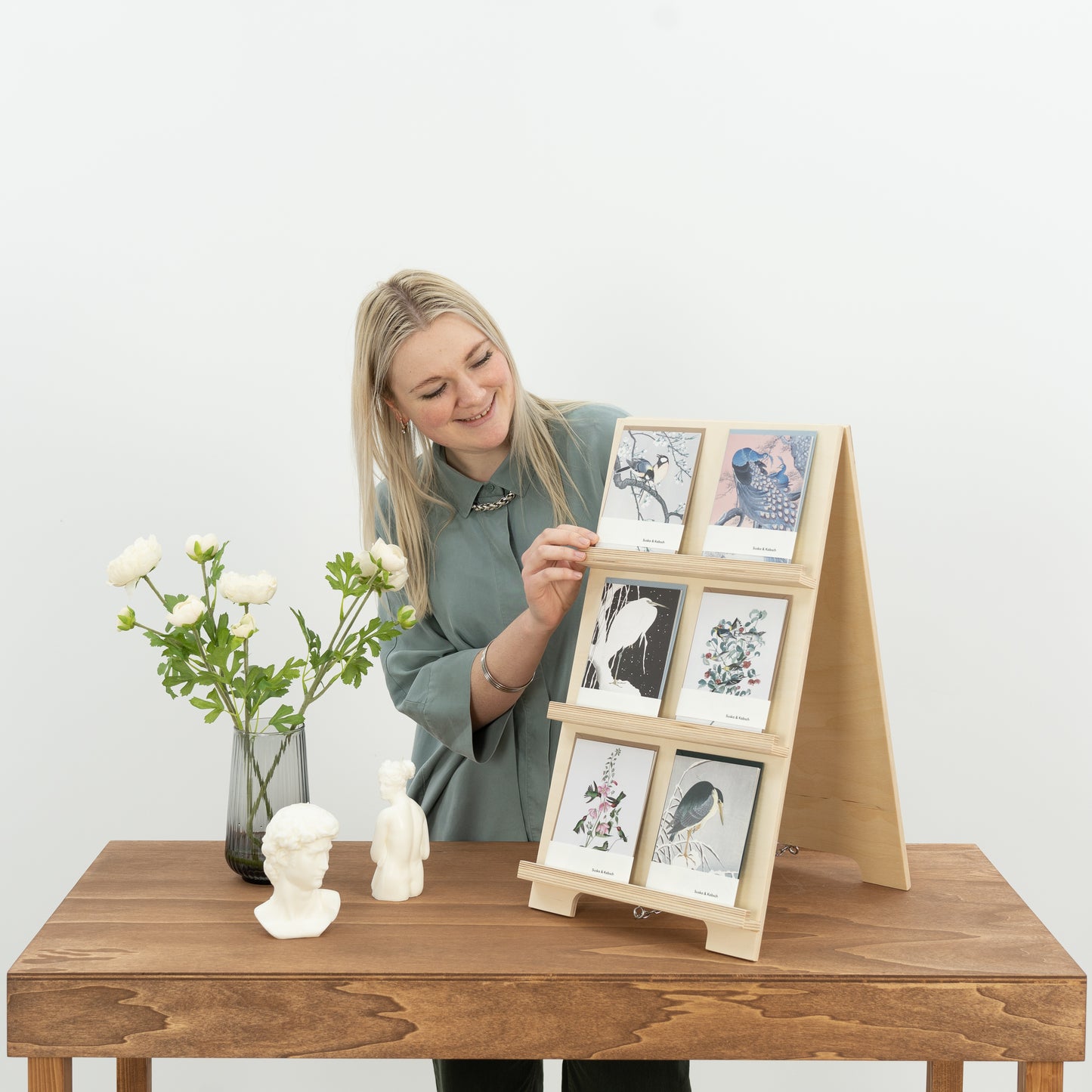 portable jewelry display rack for earrings and studs