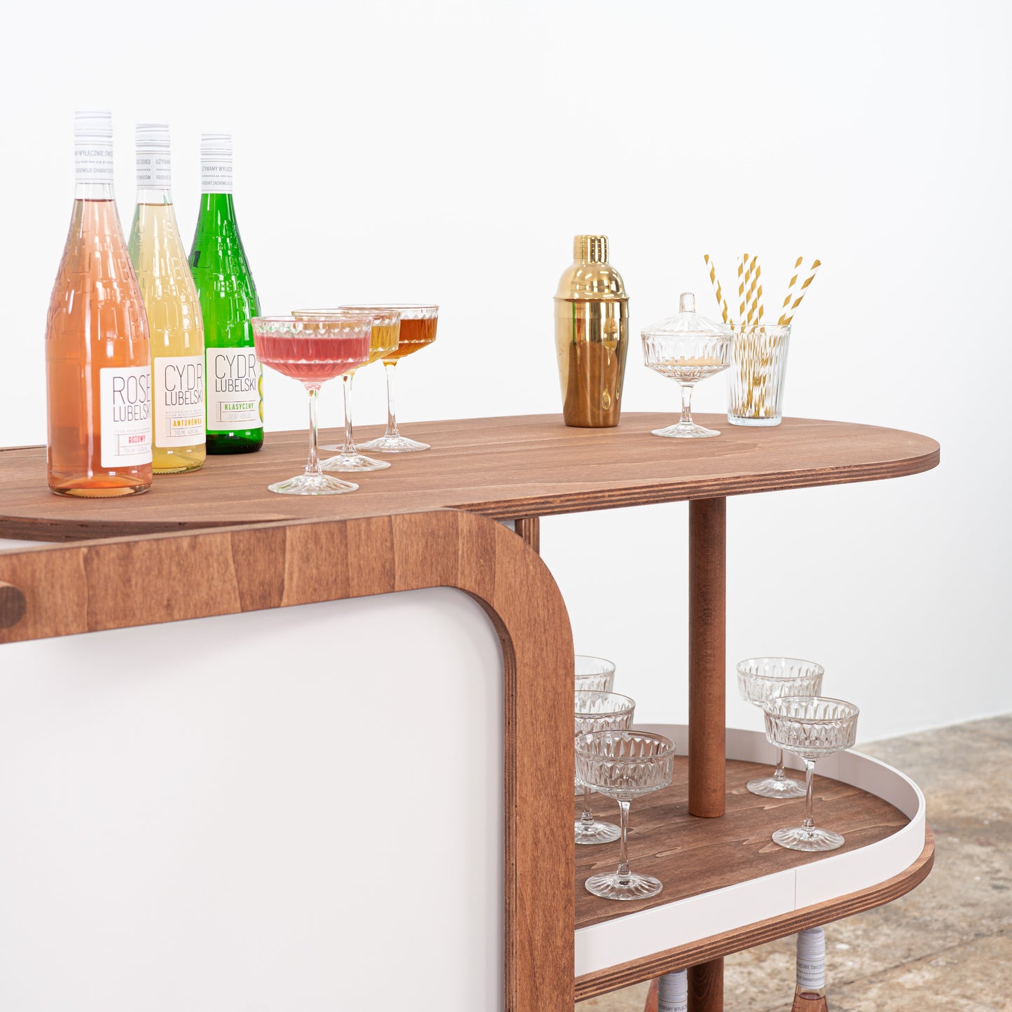Mobile dessert cart designed for high-end hospitality environments