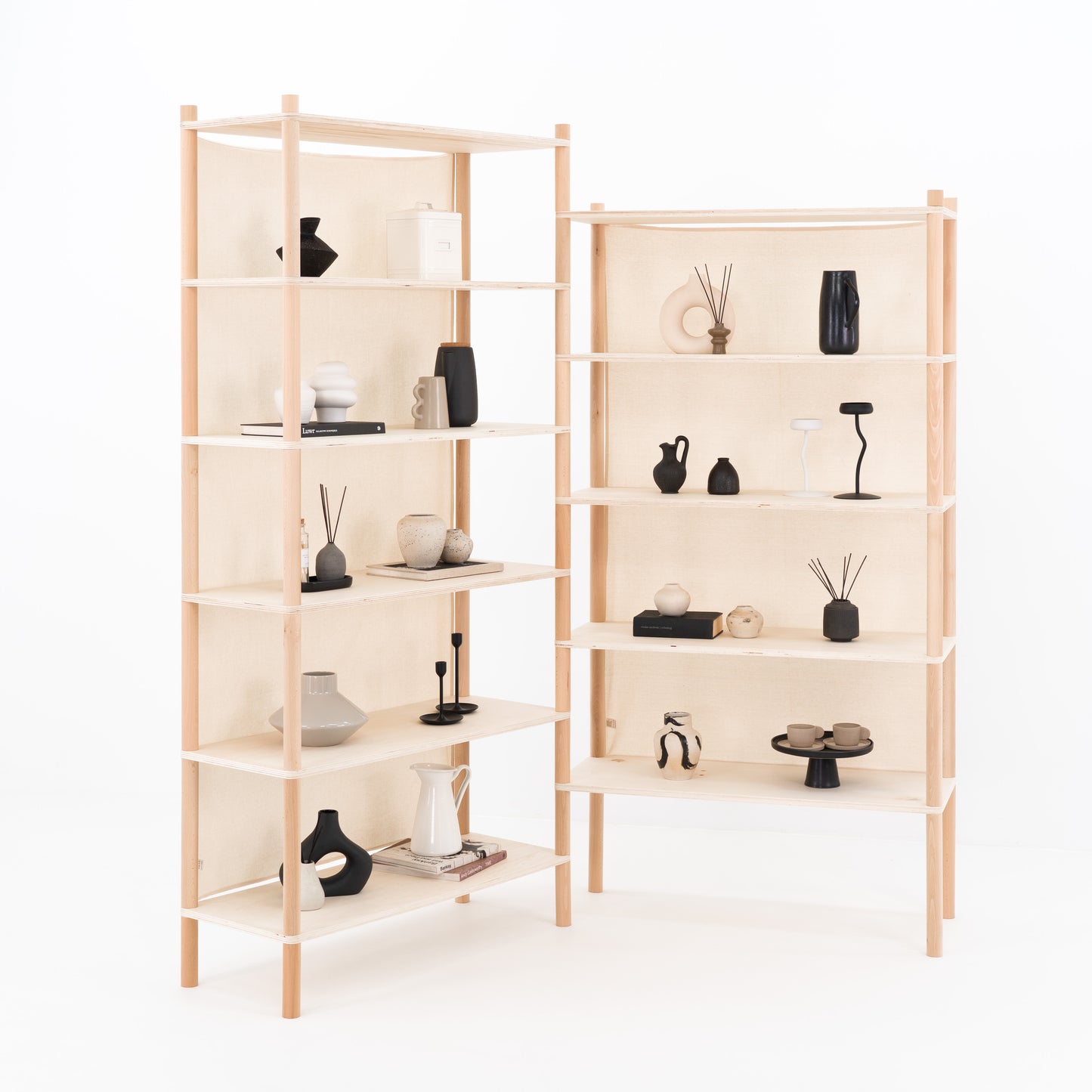 BAMBUK retail shelf modules with simple layout