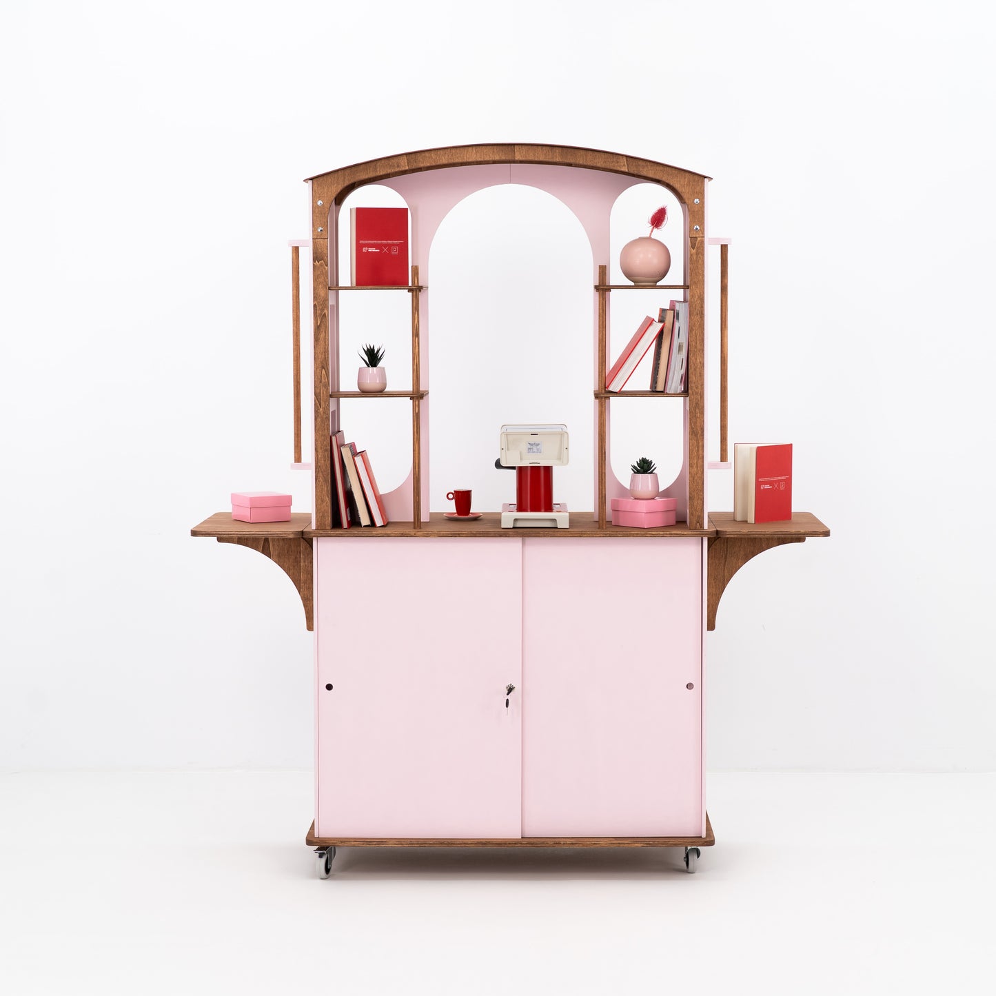 Tool-free mobile merchandising cart