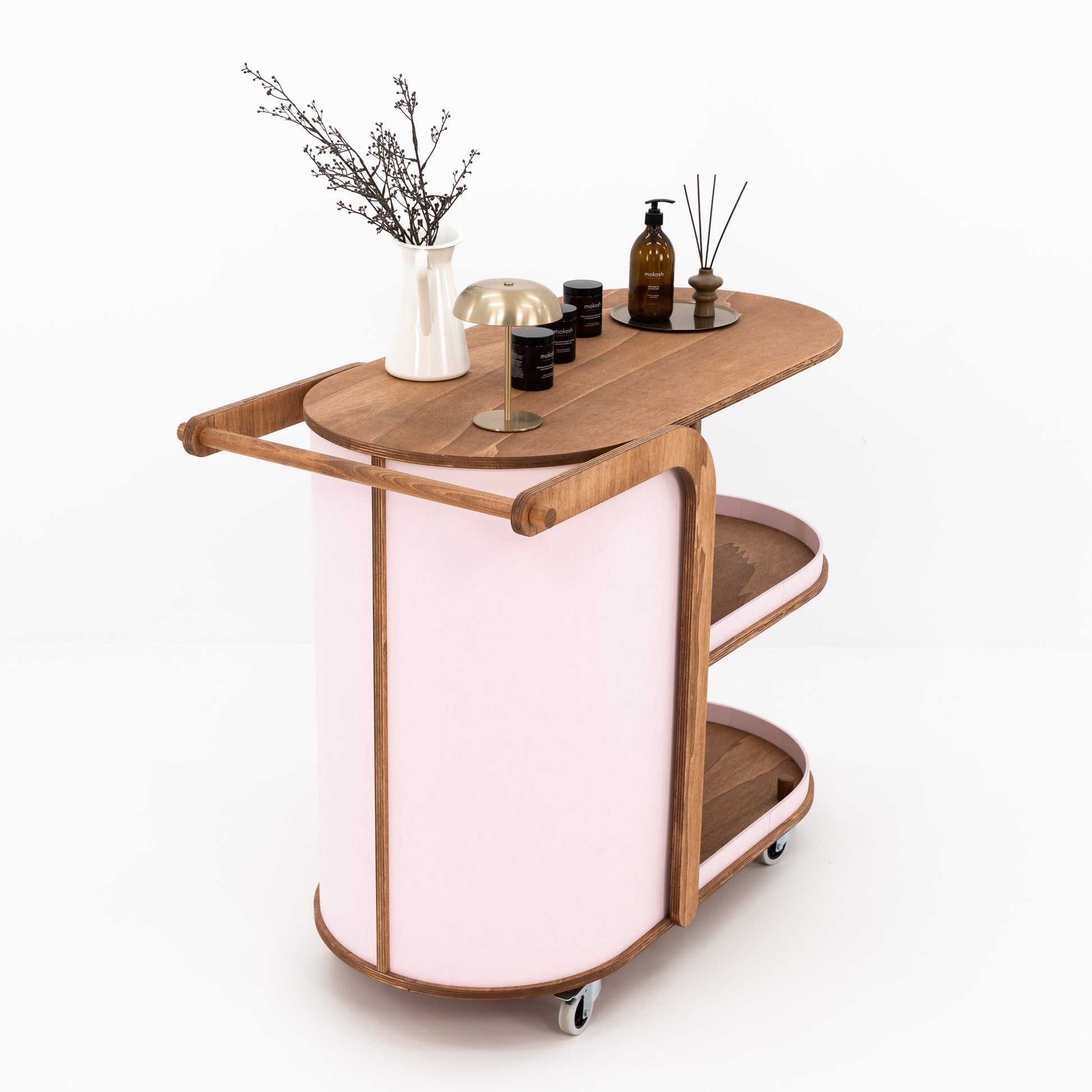 Elegant hospitality cart for food and beverage service