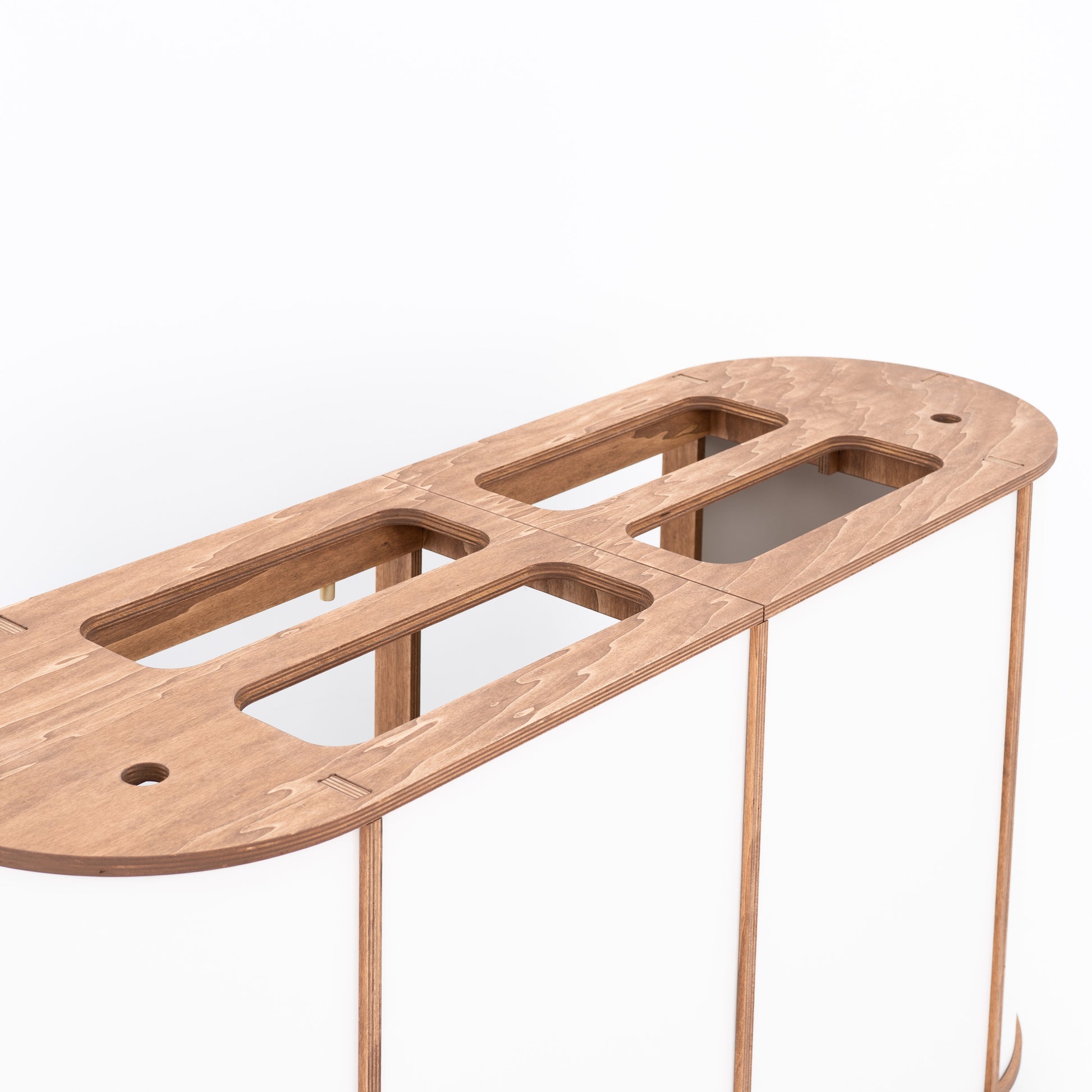 Food and beverage cart with umbrella opening and storage shelves