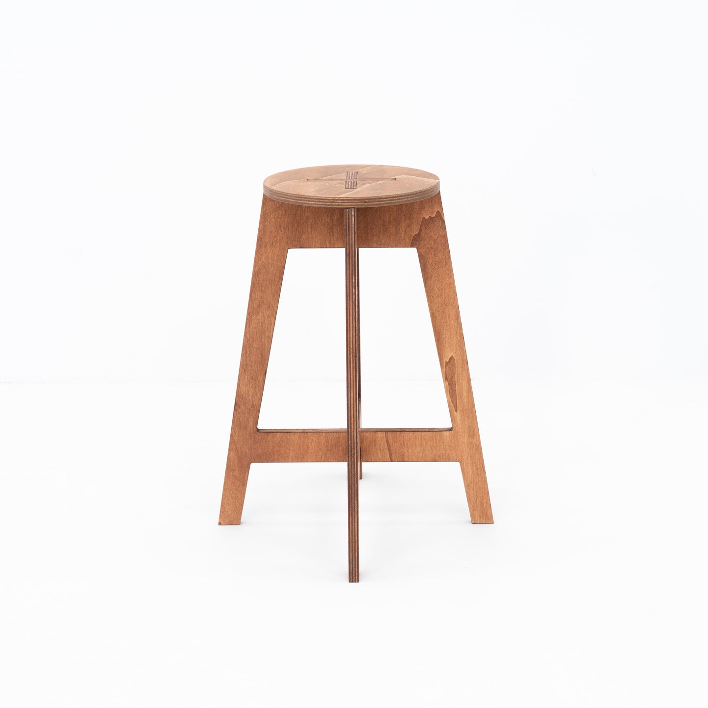 Bar stool 63cm high (24 3/4") VT-02-CF | coffee color