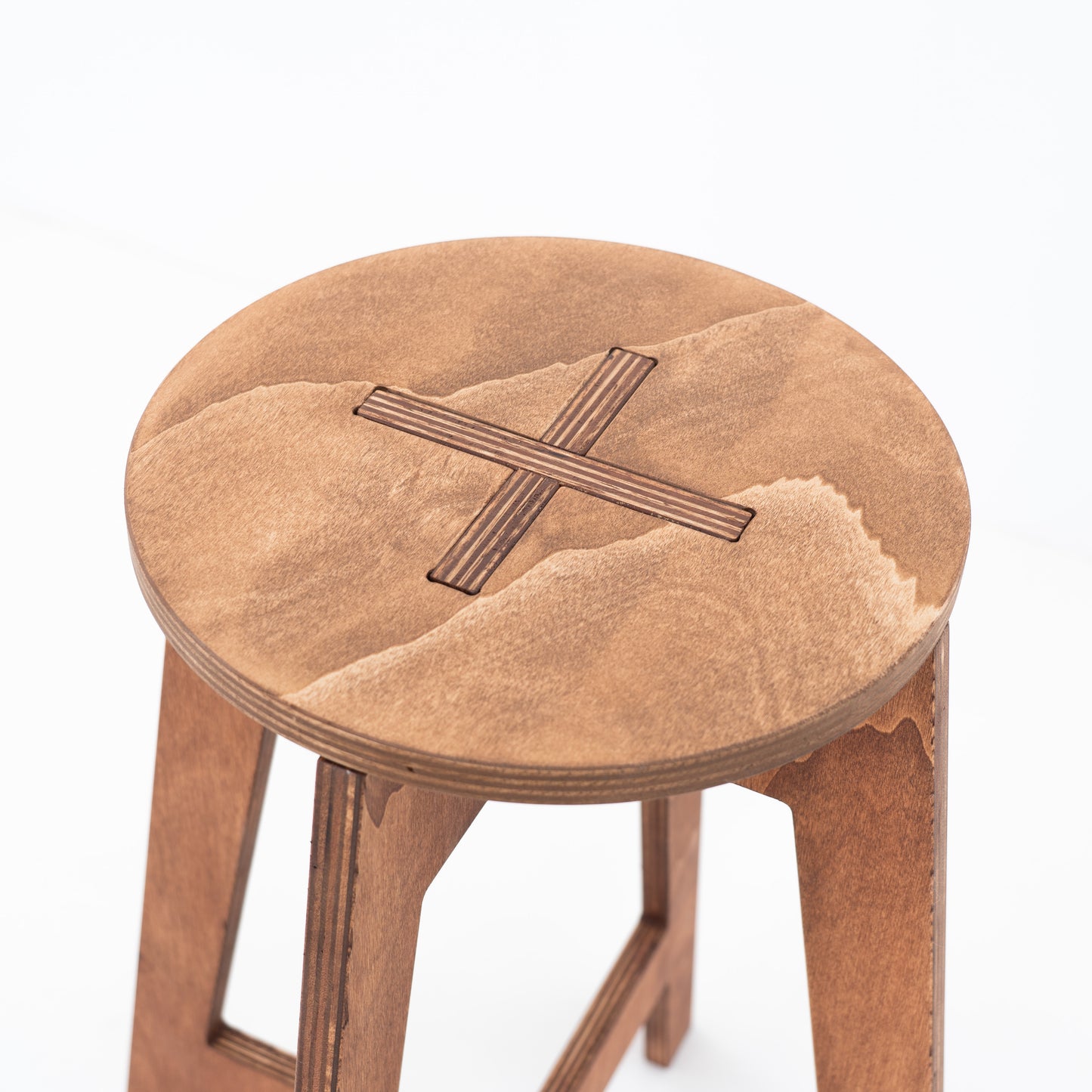 Bar stool 63cm high (24 3/4") VT-02-CF | coffee color