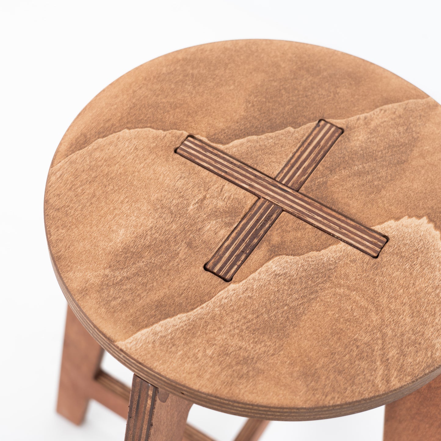 Bar stool 63cm high (24 3/4") VT-02-CF | coffee color
