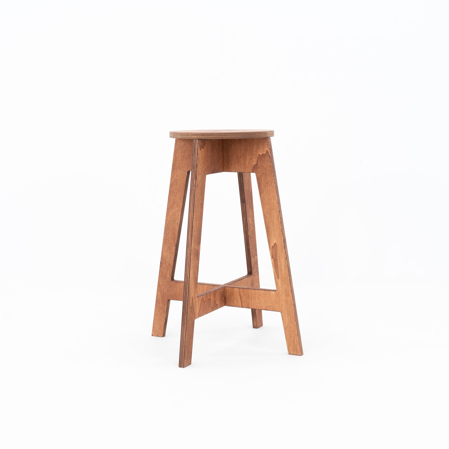 Bar stool 63cm high (24 3/4") VT-02-CF | coffee color