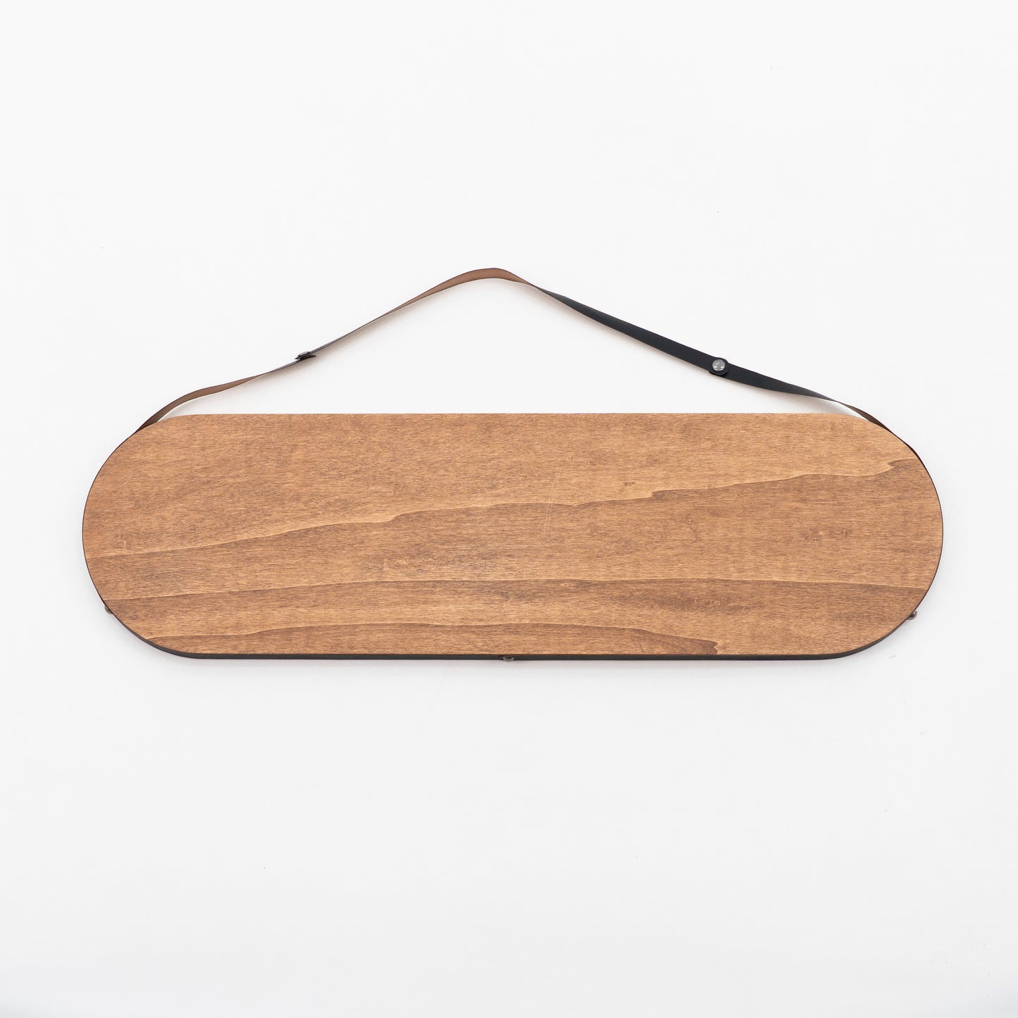 Owalna tablica z logo | kolor kawy