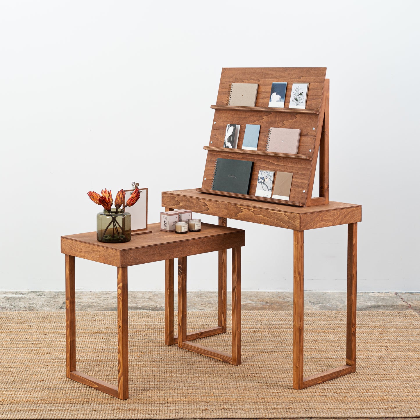 portable retail display stand for stationery and cards