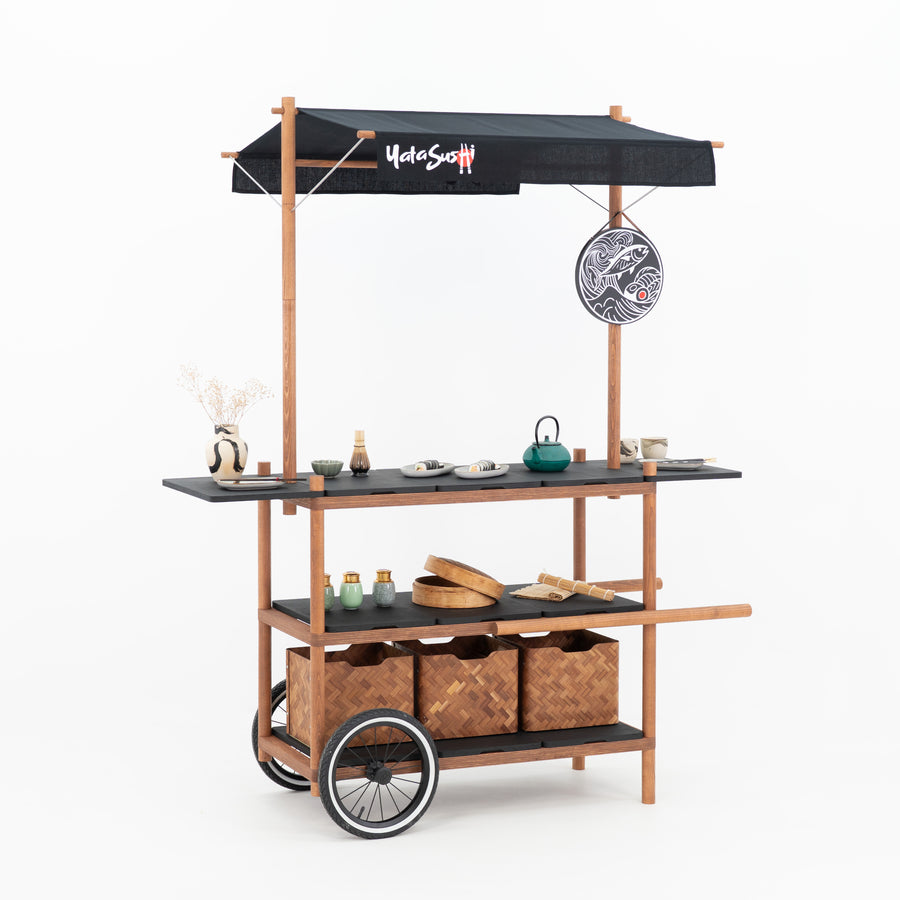 Market Stall Cart with Canopy BC-09-W-ML | custom color