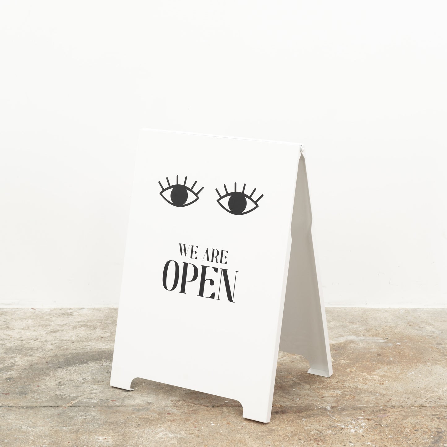 White A-board for menus and retail use