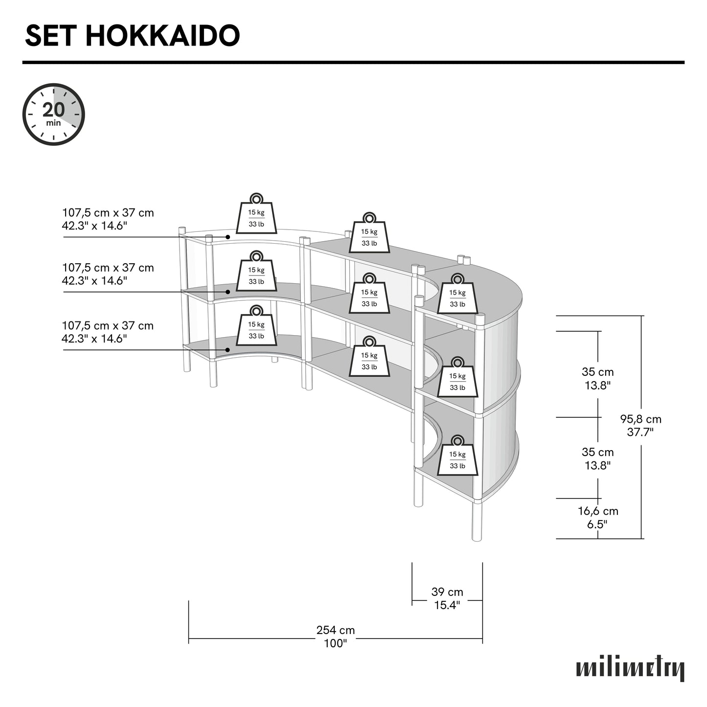 Hokkaido Check Stand Bundle | natural color