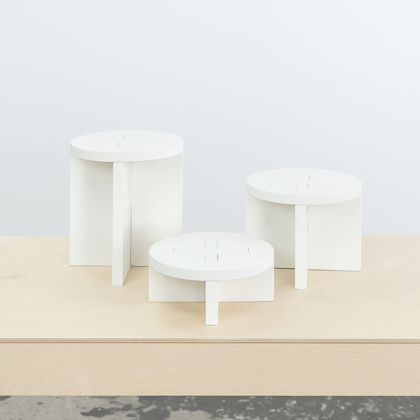 Set mit 3 Erhöhungen VAR-02-CF | Kaffeefarbe