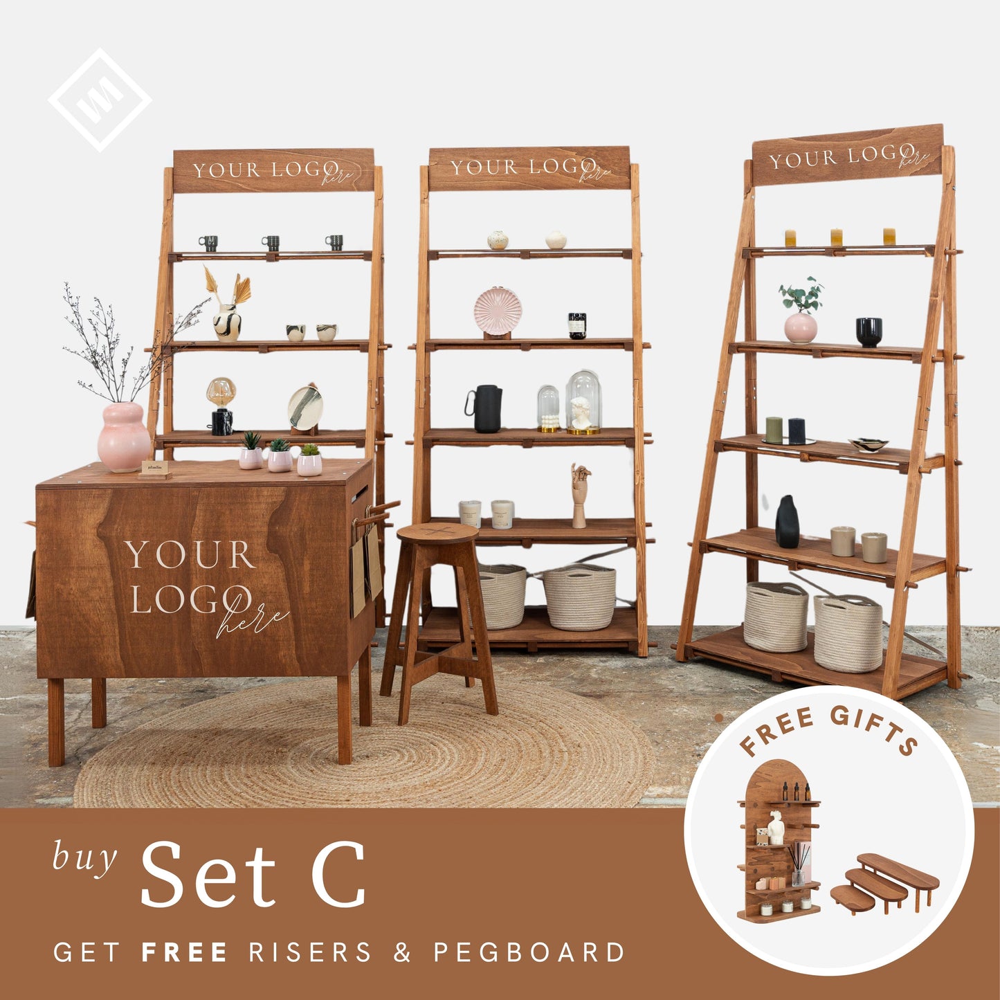 Accessories for pop-up shop booths