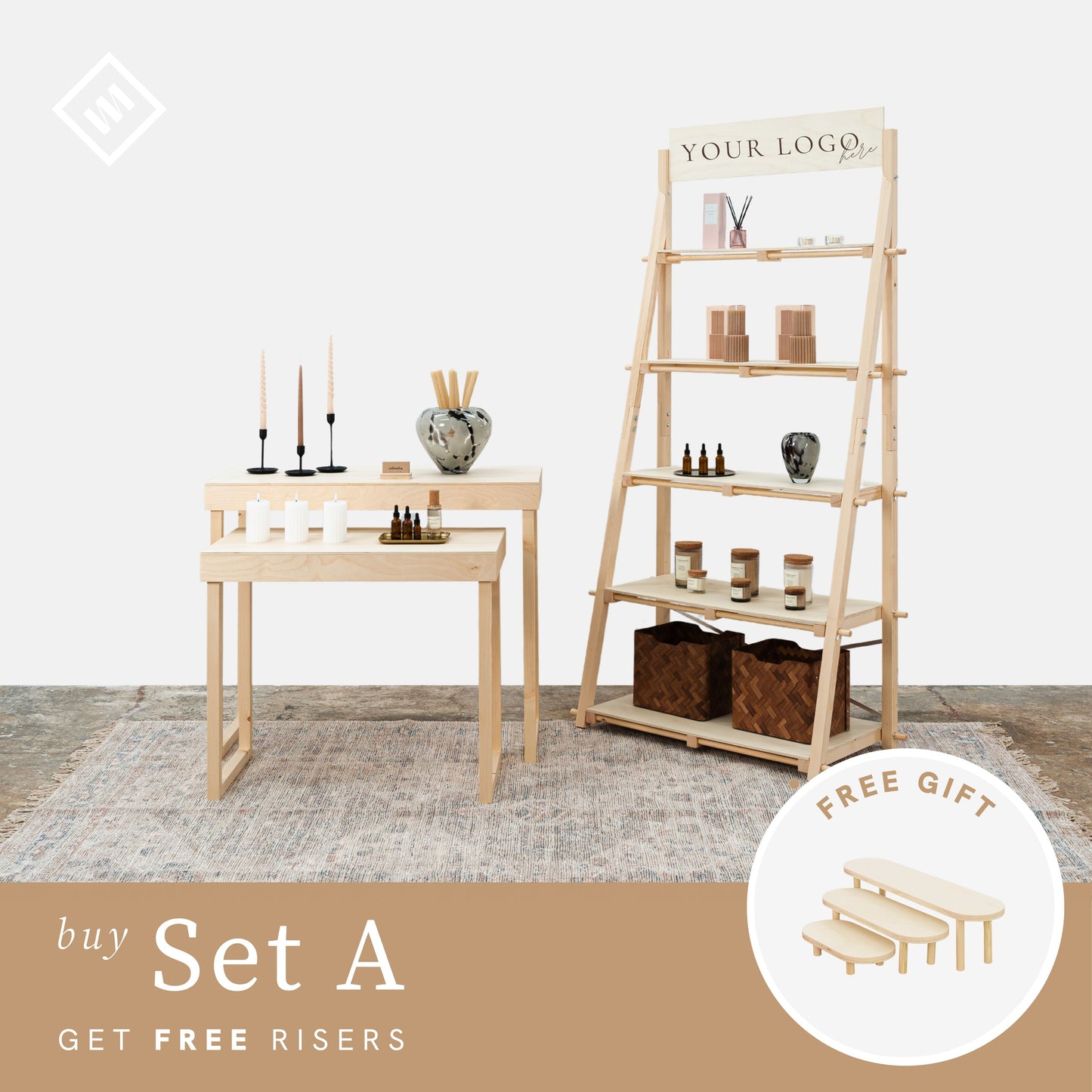 Free risers added to the set