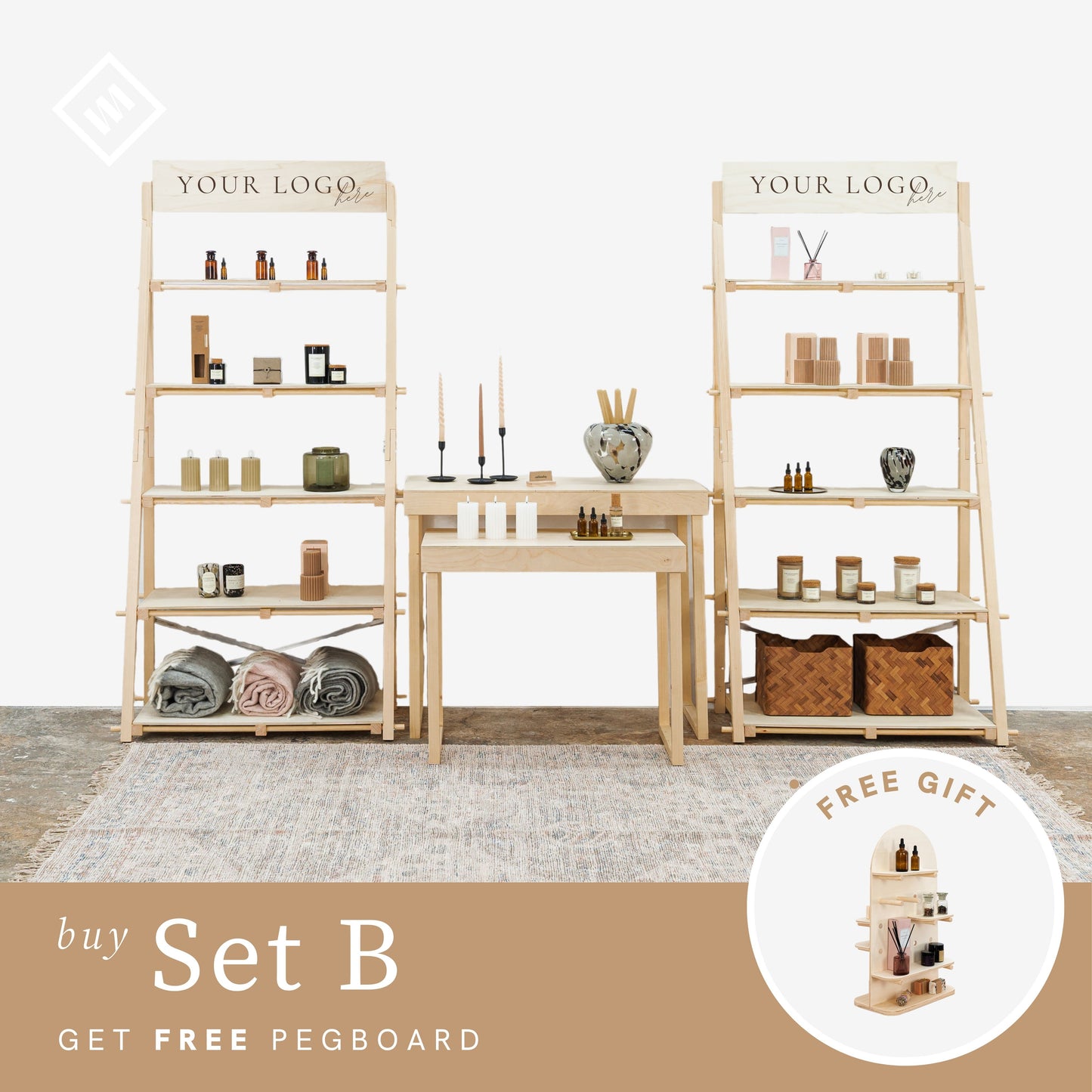 Free pegboard added to the set