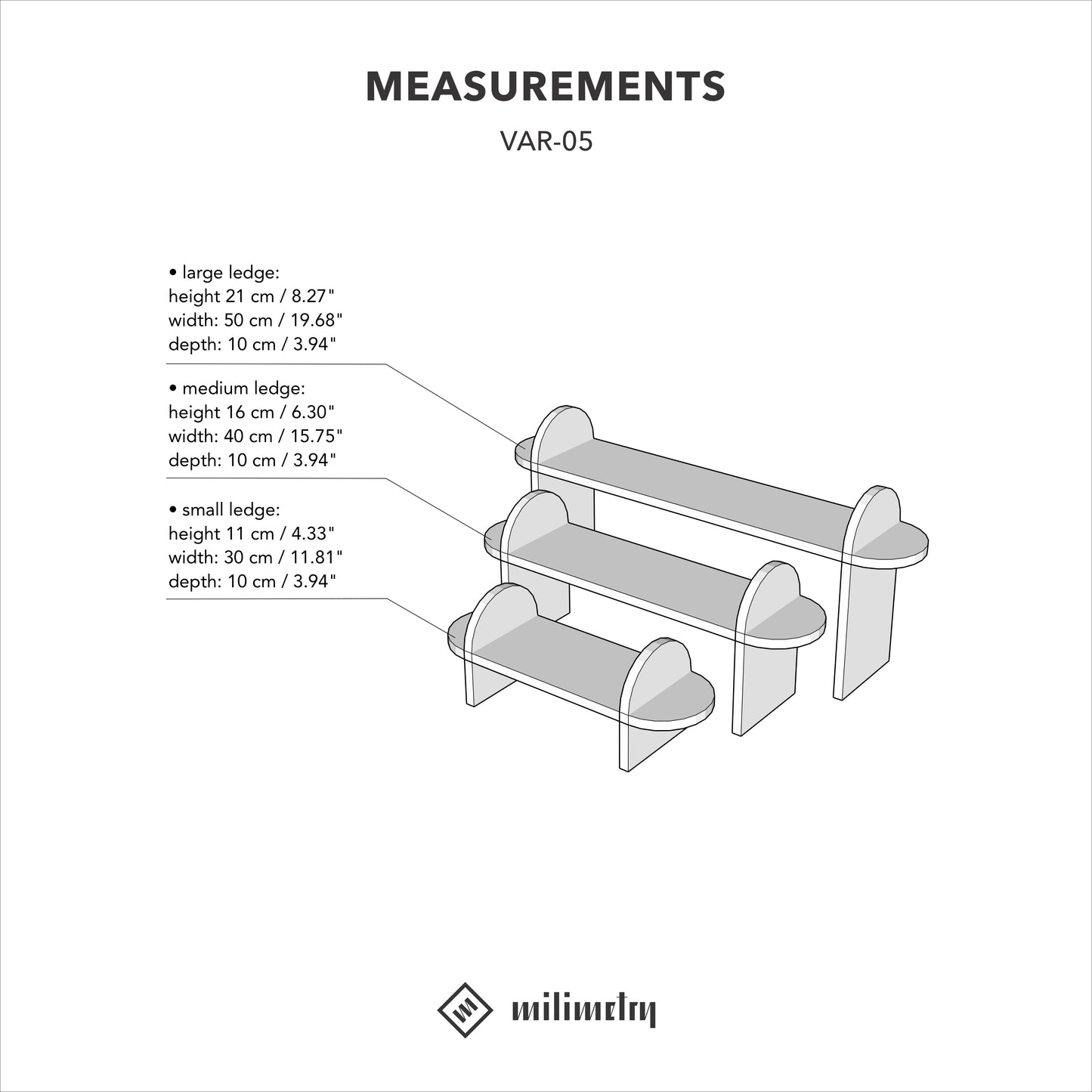 SET Berlin: Tabletop pegboard VAP-03-NT and 3-tired display VAR-05-NT in natural color