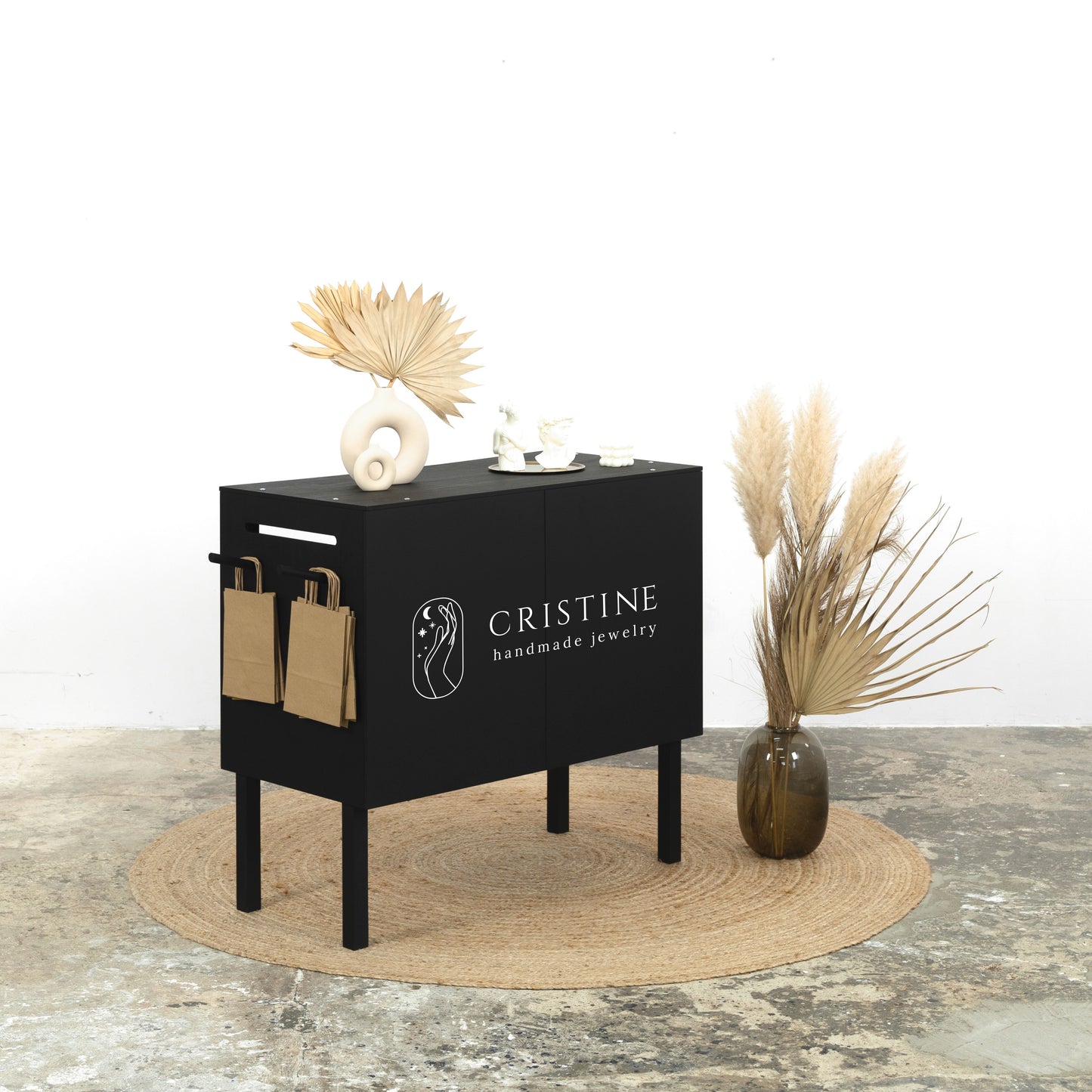 Comptoir de caisse VC-03-BL | couleur noire