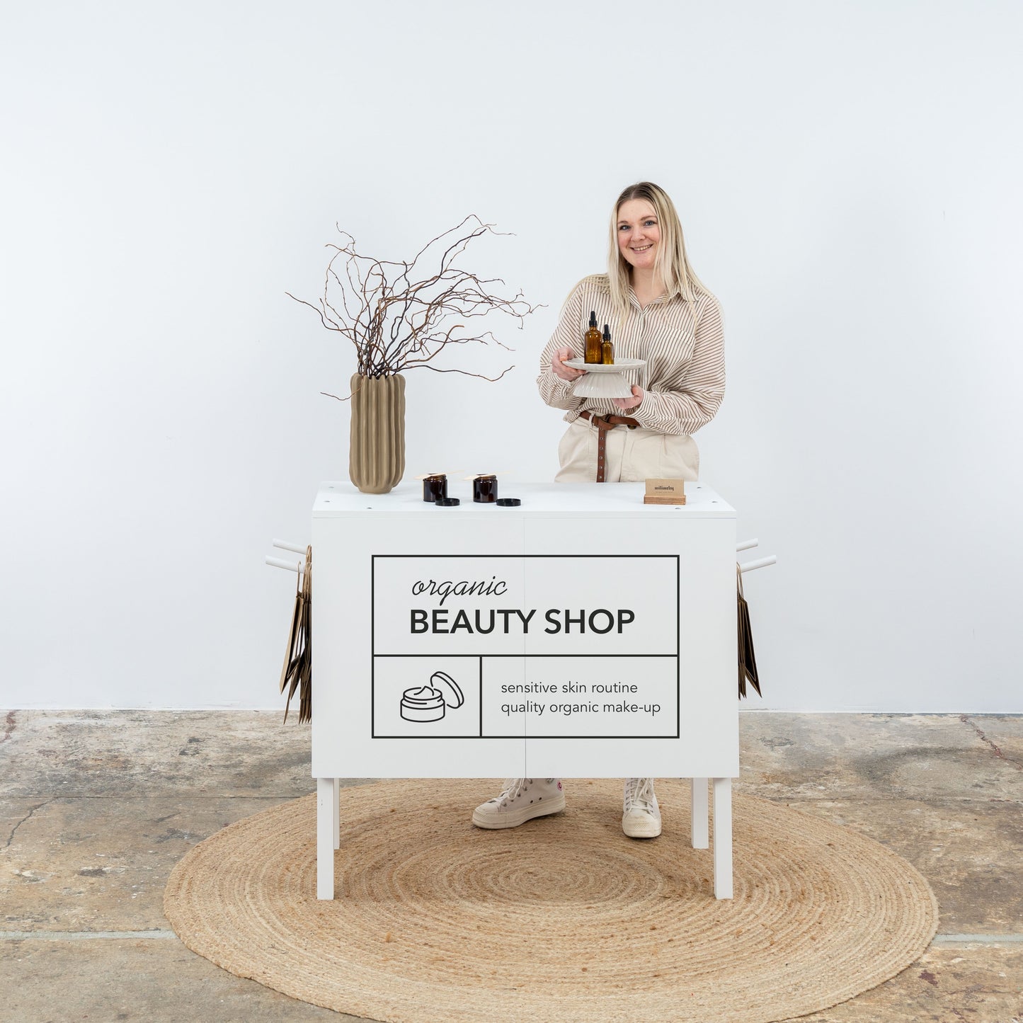 Comptoir de caisse VC-03-WT | couleur blanche