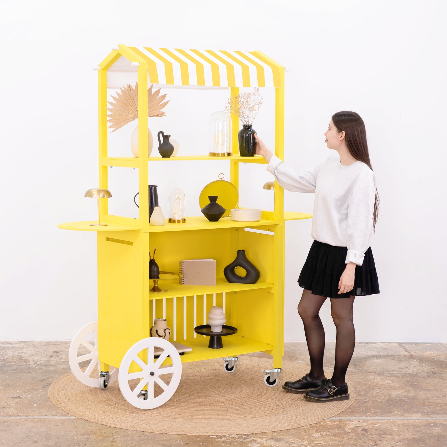 Customizable event cart VC-11-W-ML | custom color
