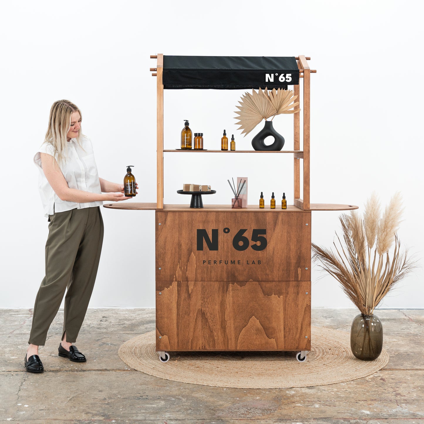 Bar mobile VC-12-W-CF | couleur café
