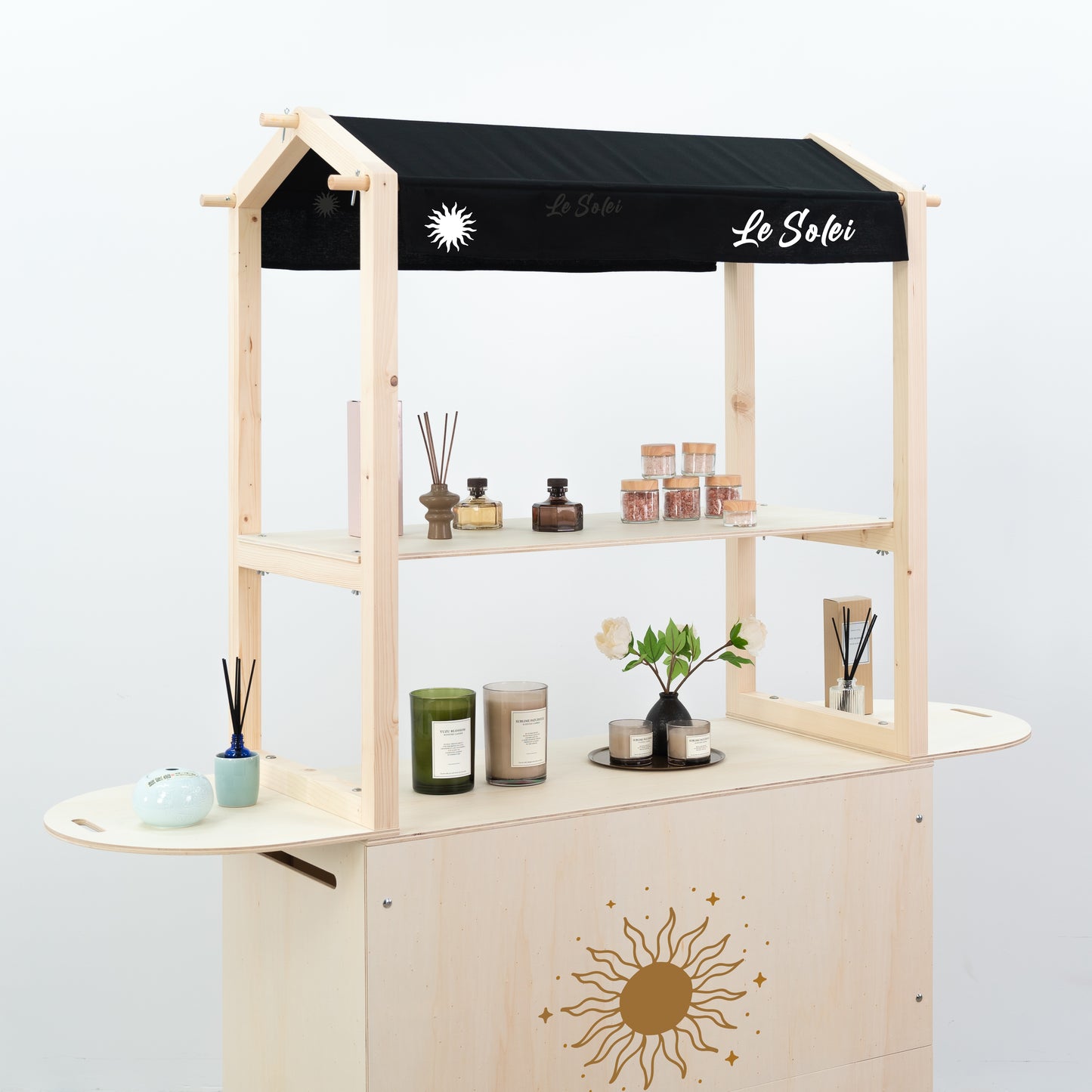 OUTLET| Mobile bar VC-12-W-NT | natural color