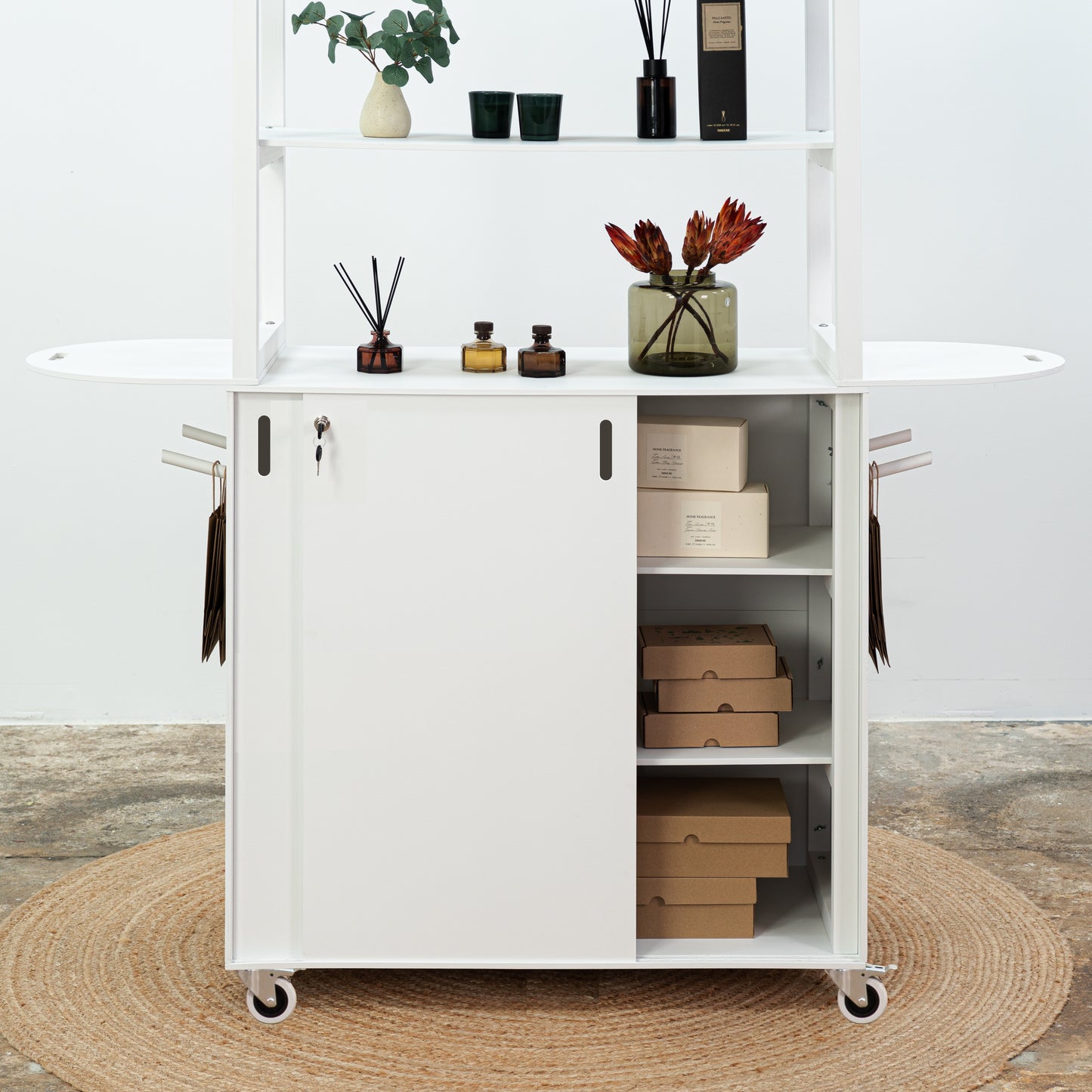 Bar mobile VC-12-W-WT | couleur blanche