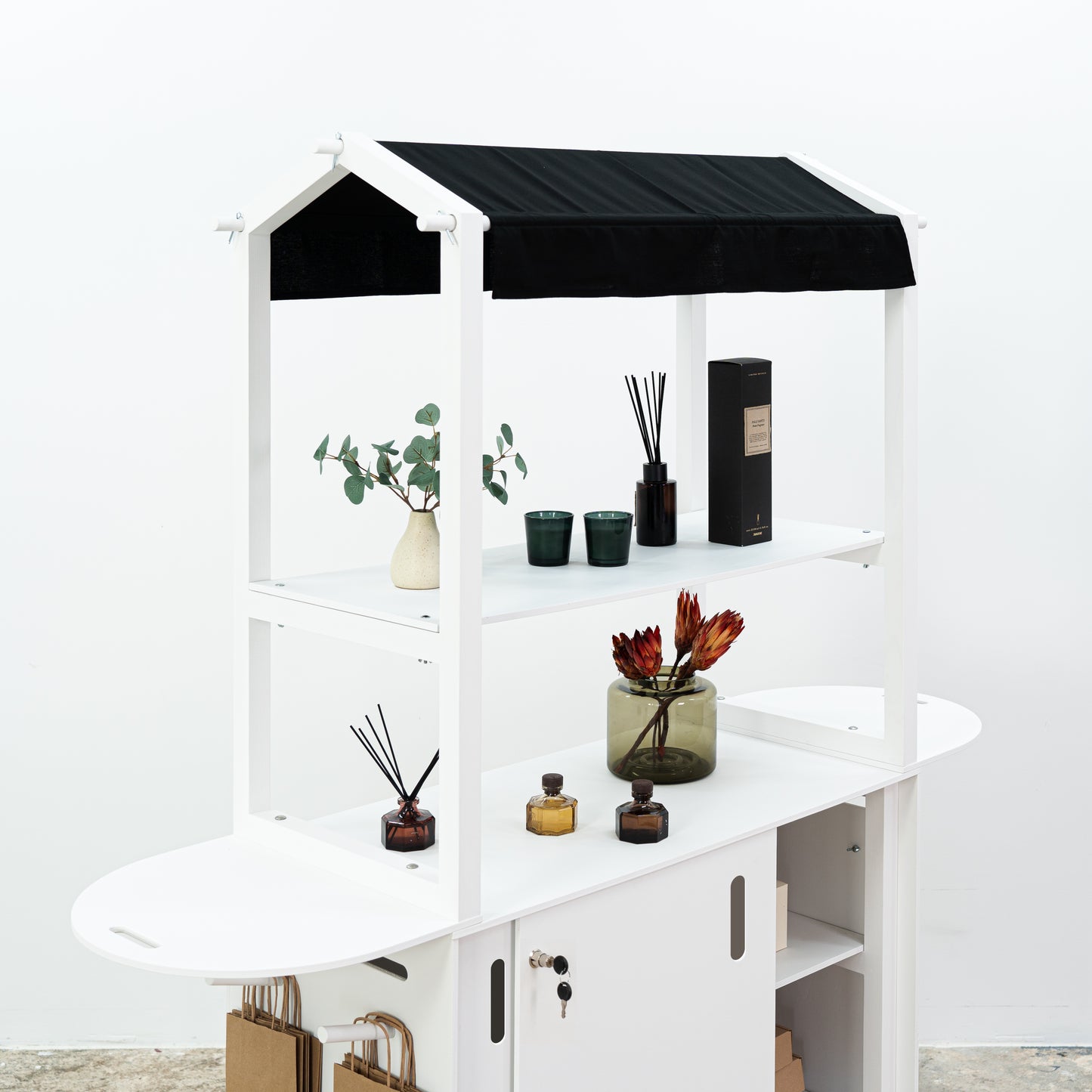 Bar mobile VC-12-W-WT | couleur blanche