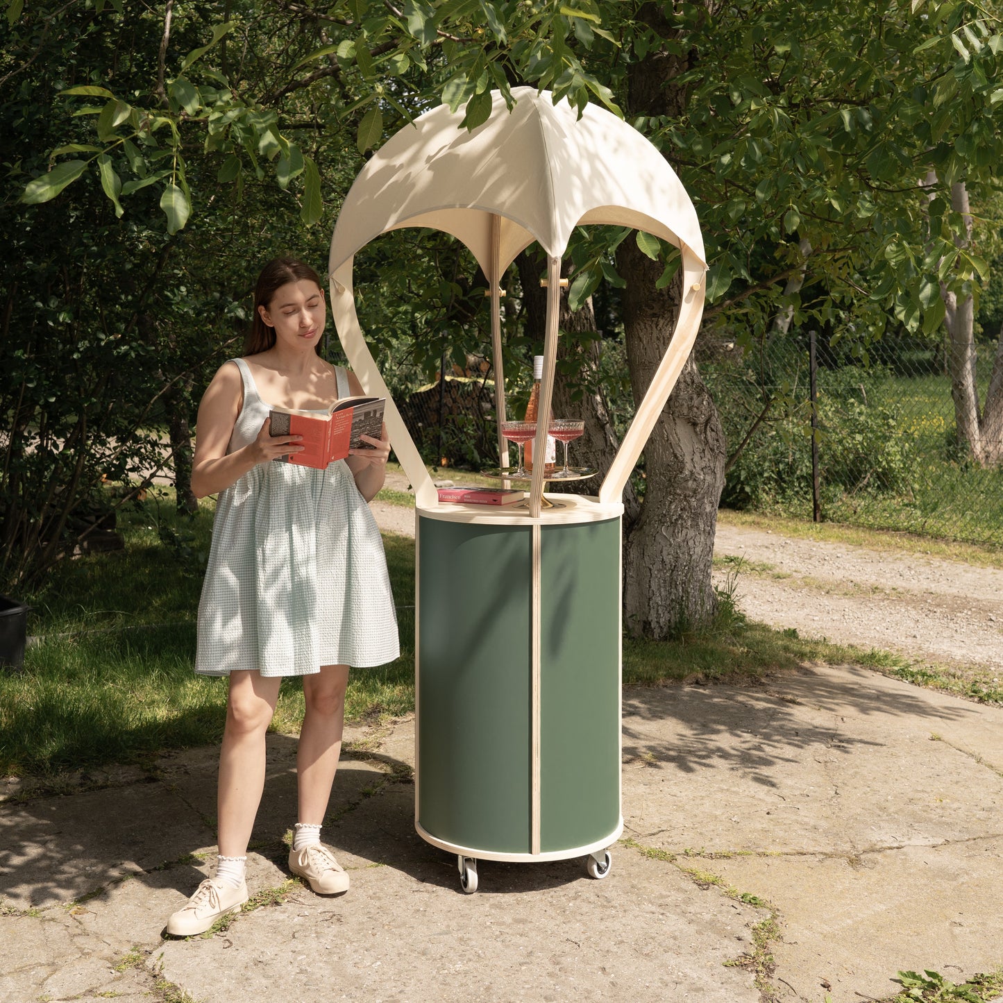Balloon Display Cart VC-21-W-ML | custom color