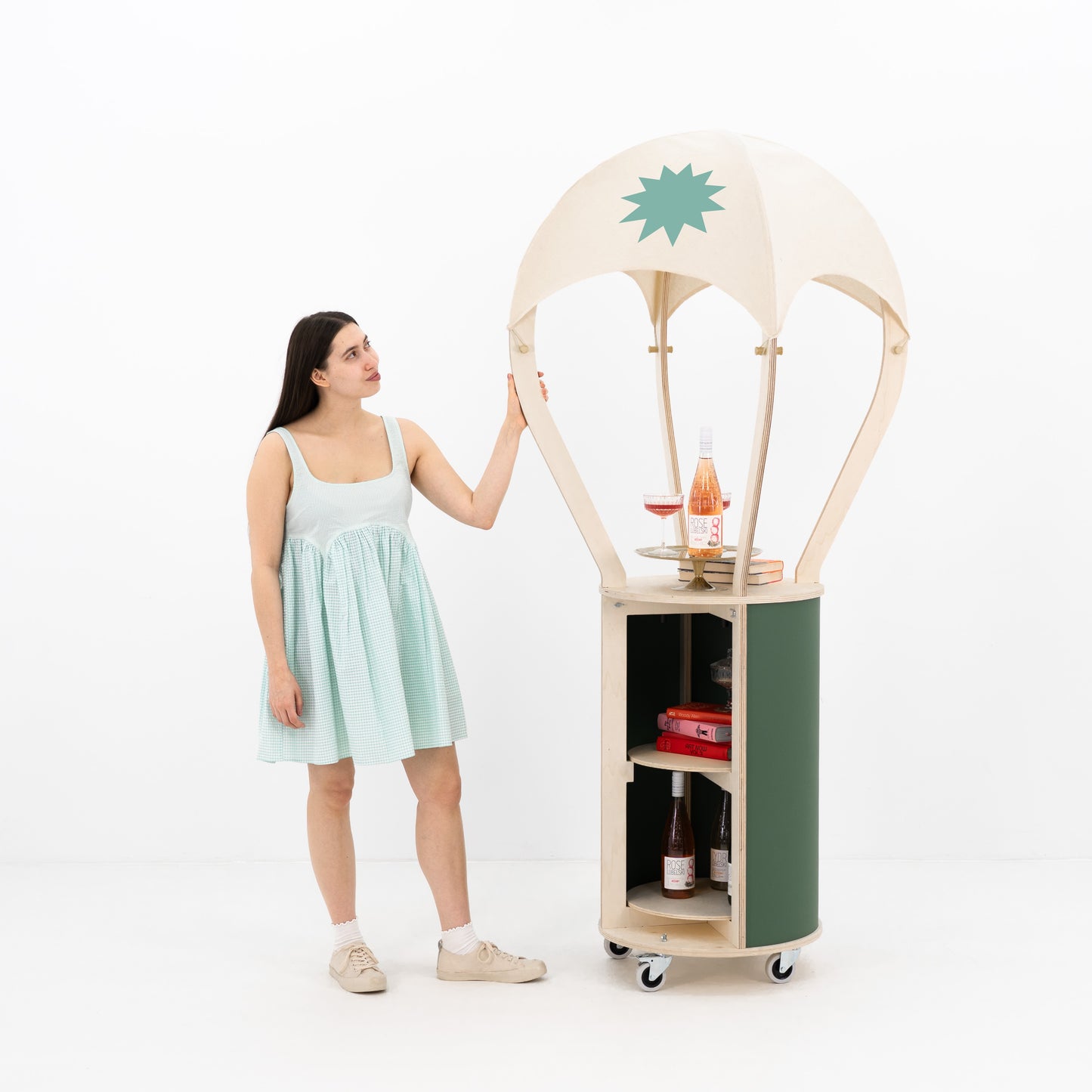 Balloon Display Cart VC-21-W-ML | custom color