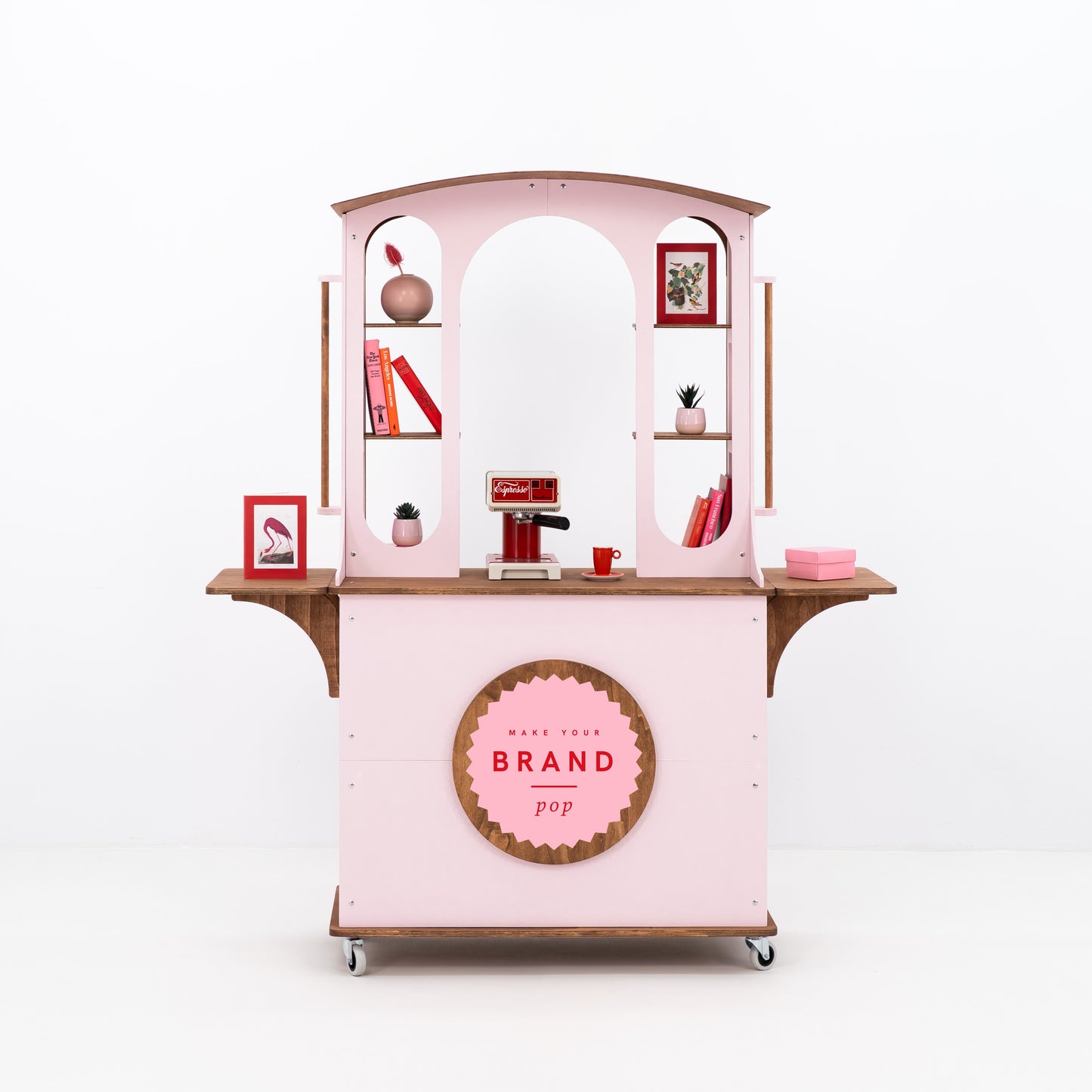 Mobile display cart for pop-up events