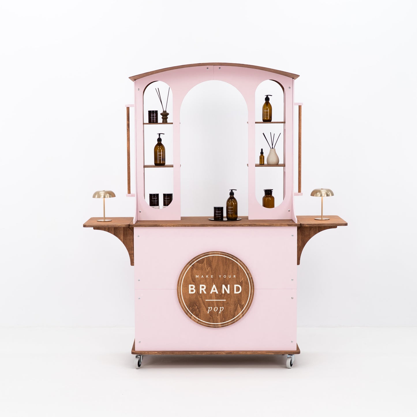 Portable cart for product showcasing