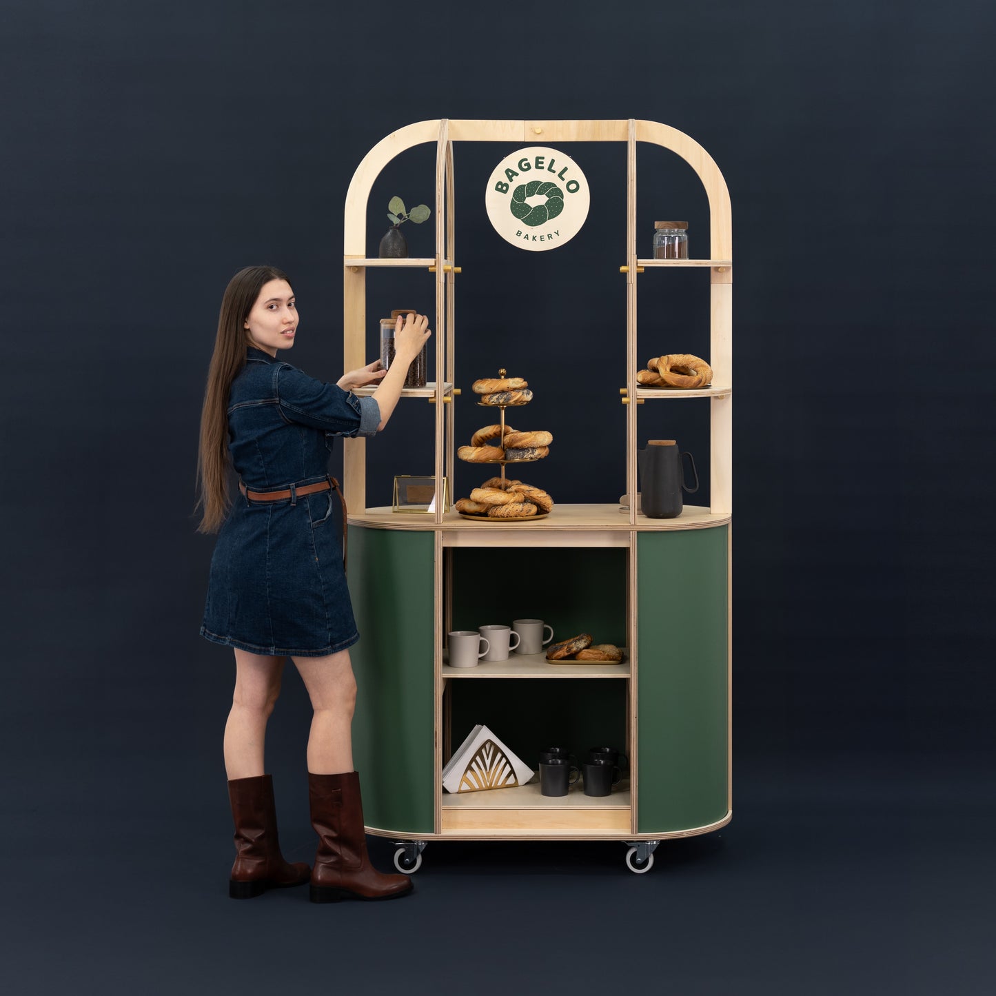 Exhibition cart for product storytelling