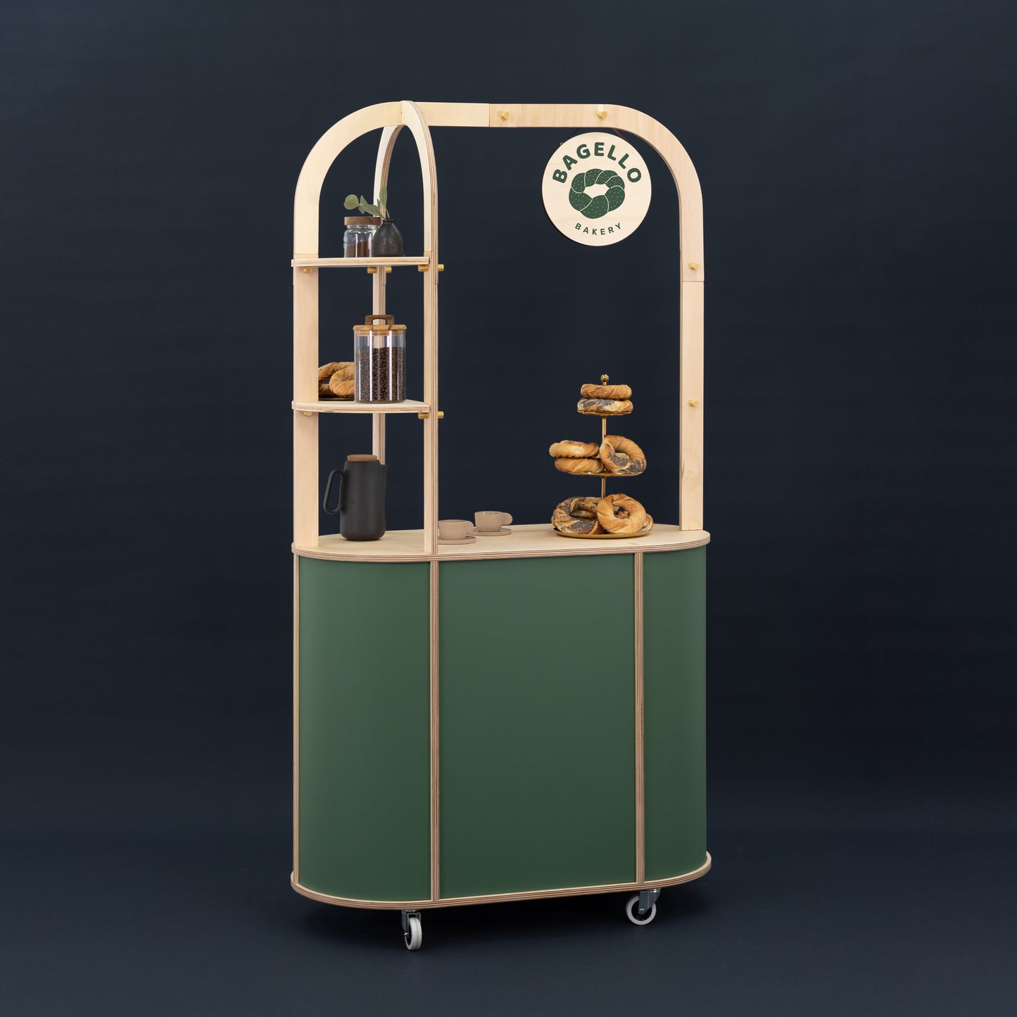 Event furniture cart with customizable color