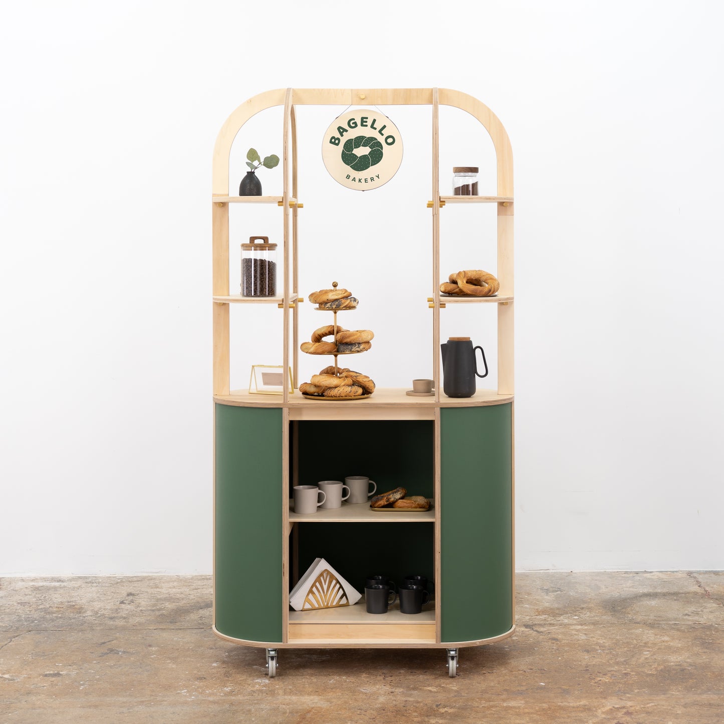 Portable event cart for retail storytelling