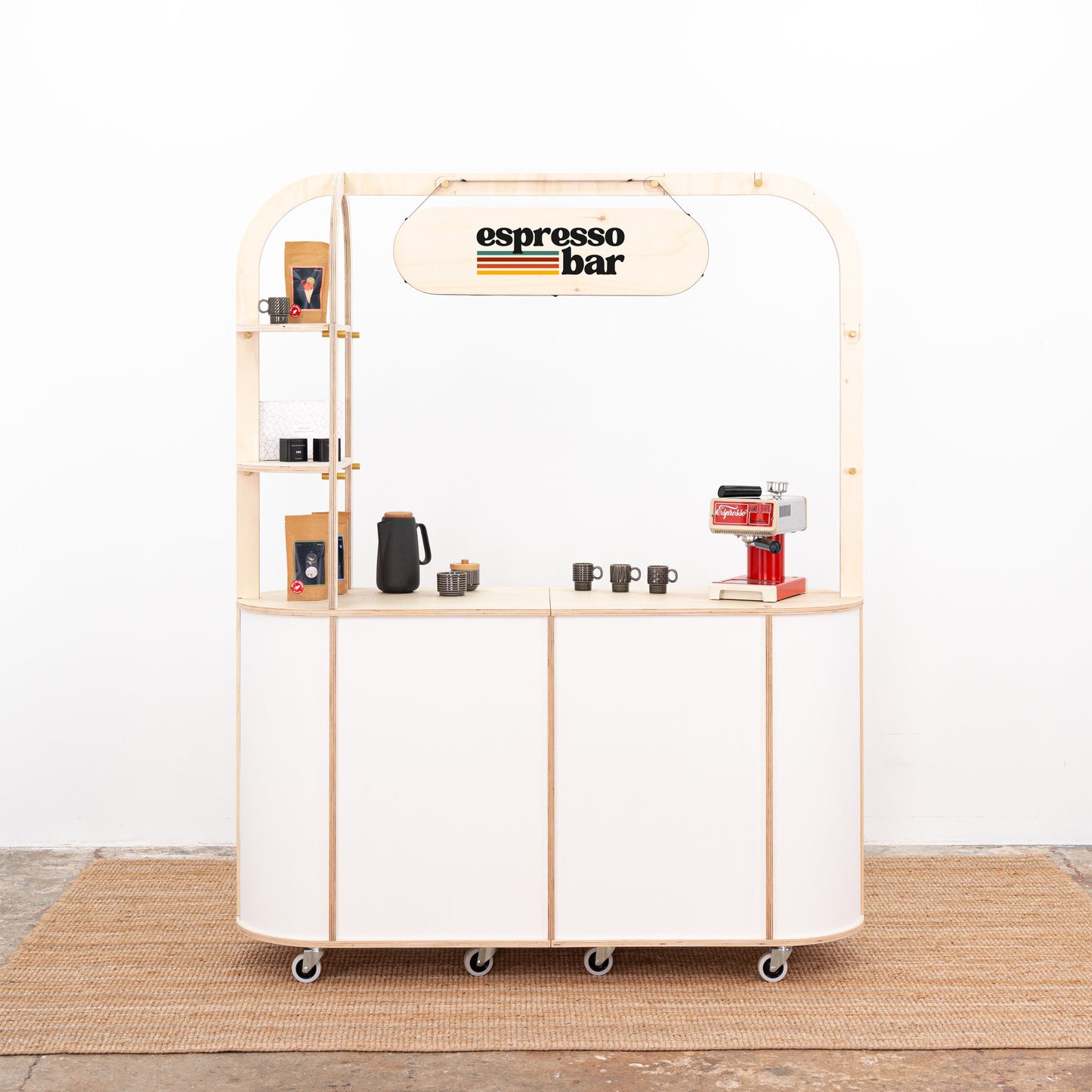 VC-29 cart in use at a pop-up event, offering a modern and versatile solution for serving food and beverages.