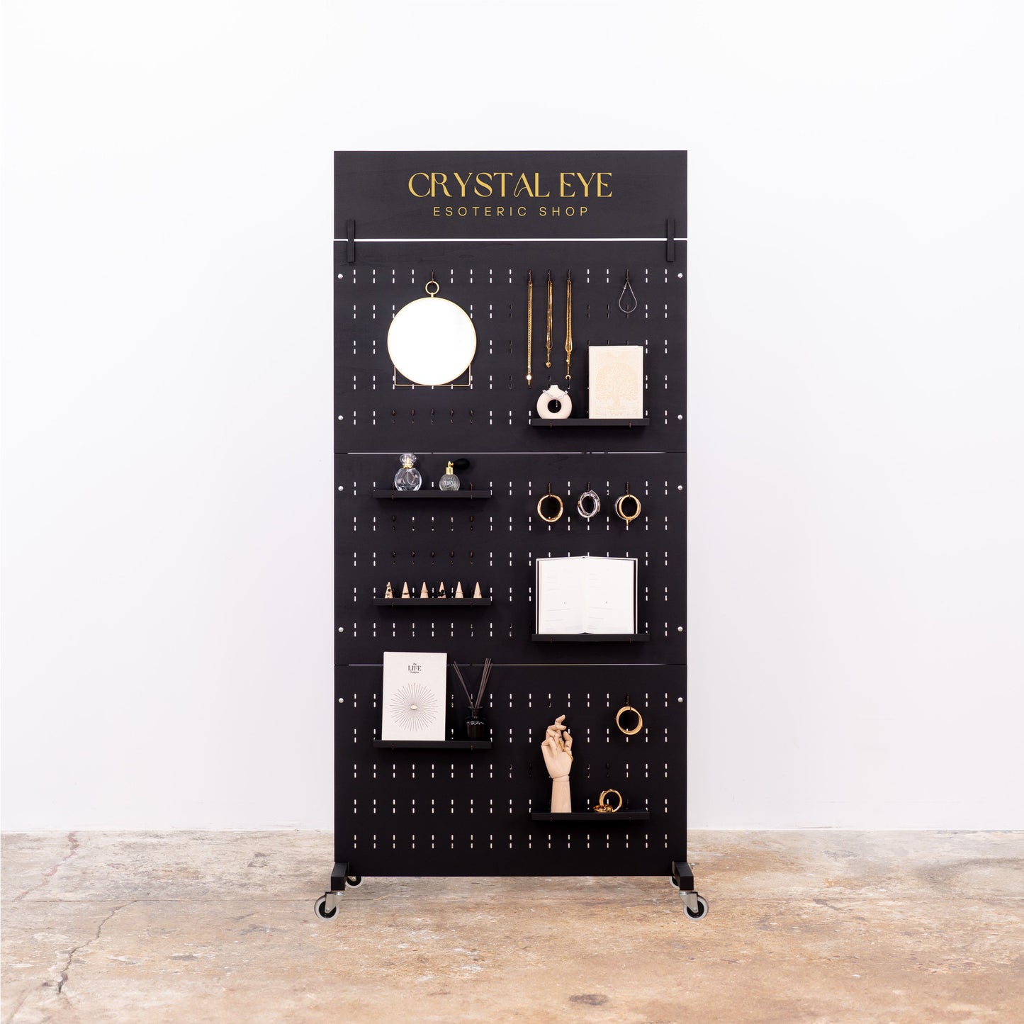 Pegboard wall VP-05-W-BL | black color