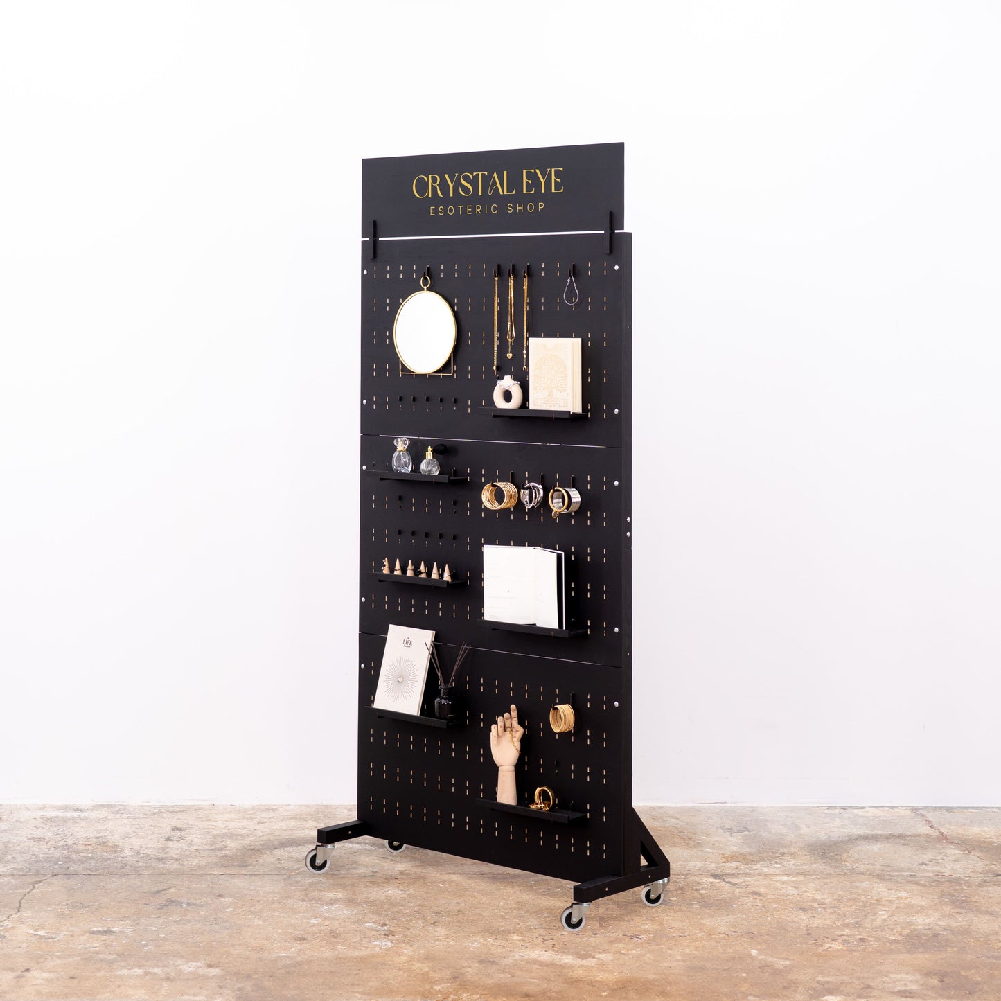 Pegboard wall VP-05-W-BL | black color