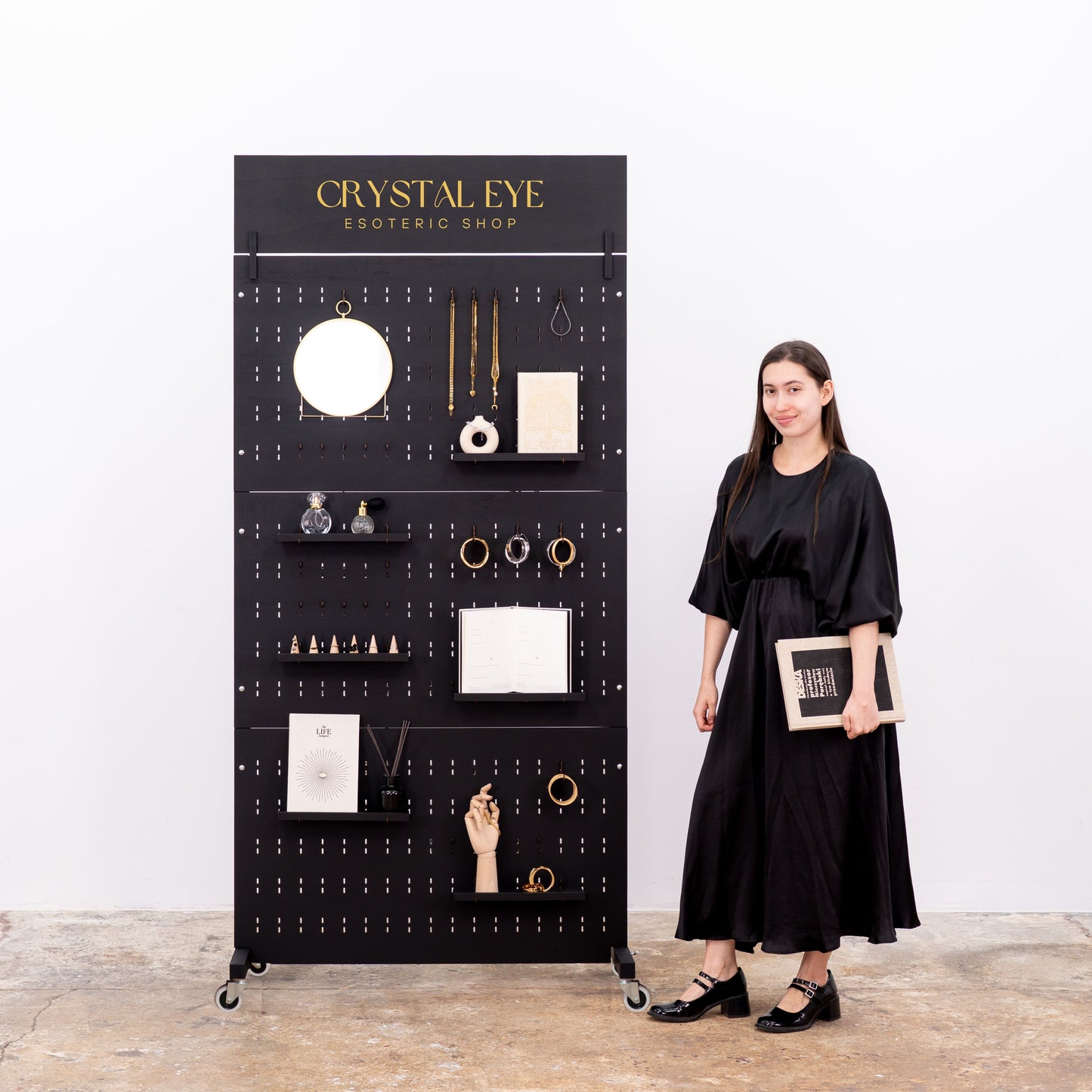 Pegboard wall VP-05-W-BL | black color