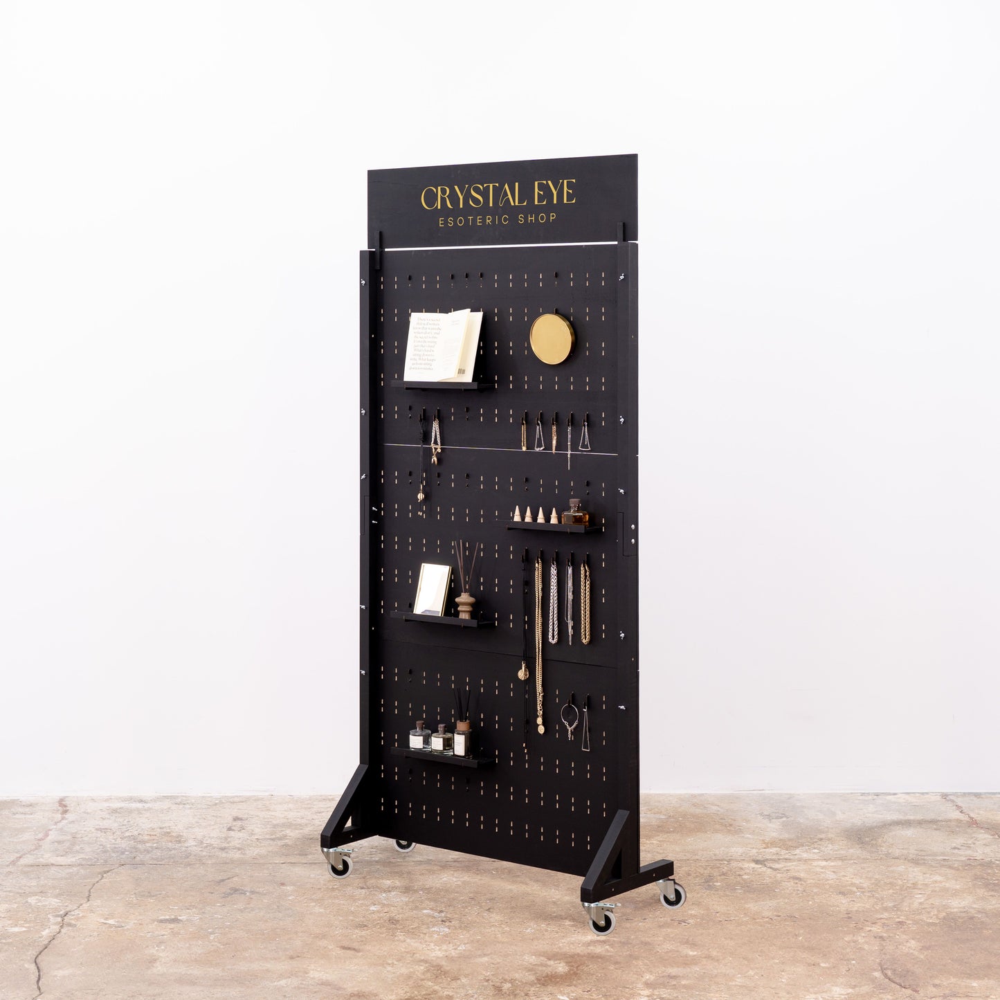 Pegboard wall VP-05-W-BL | black color