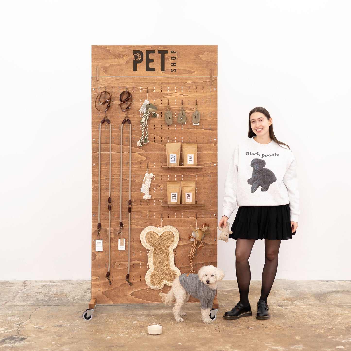 Pegboard wall VP-05-W-CF | coffee color