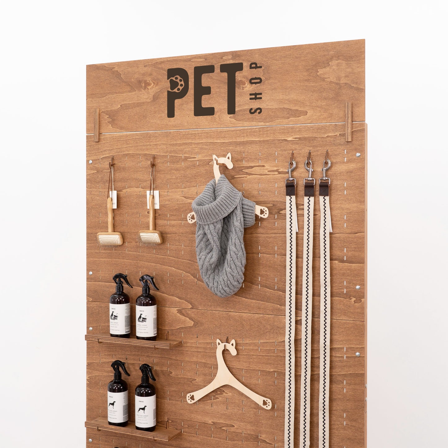 Pegboard wall VP-05-W-CF | coffee color