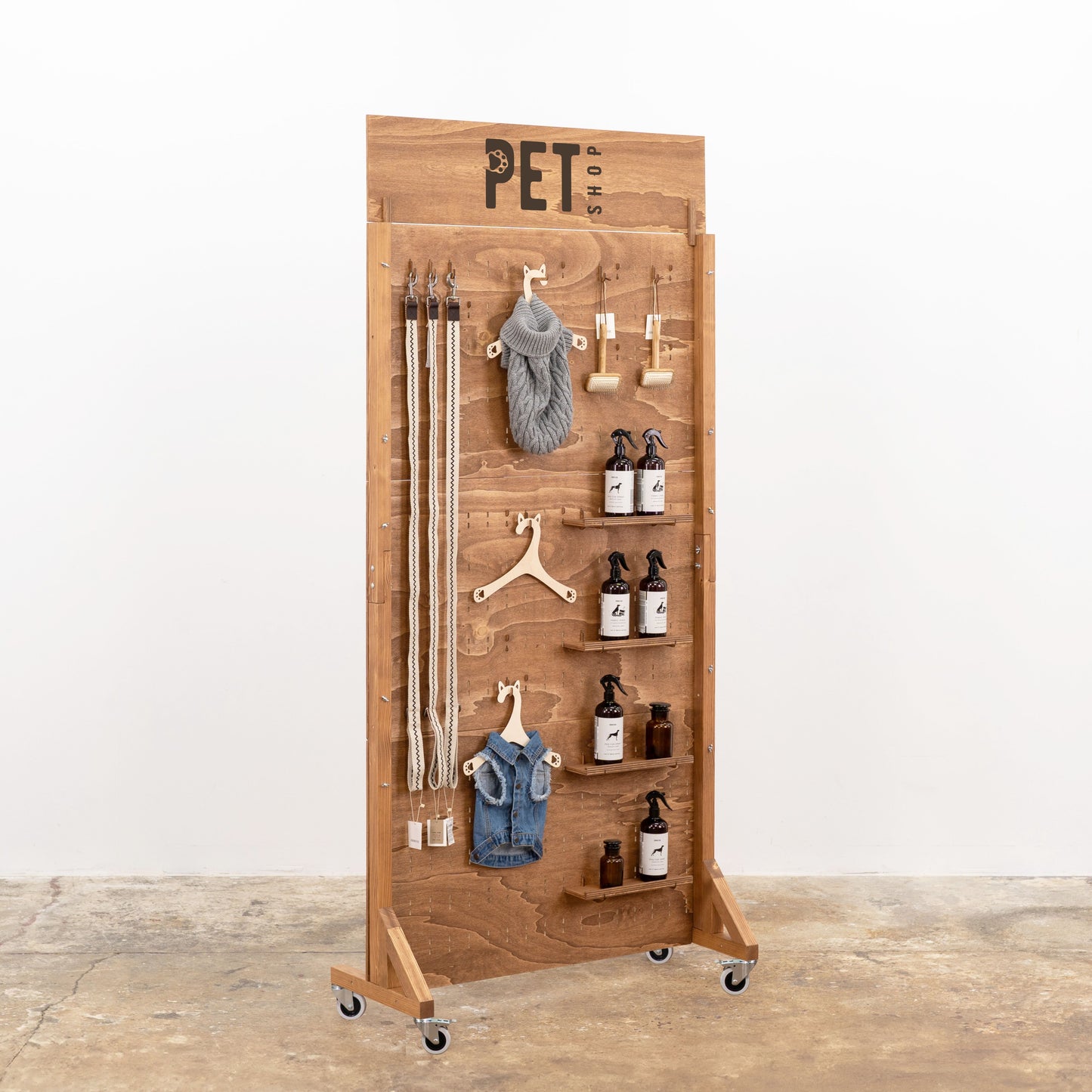 Pegboard wall VP-05-W-CF | coffee color